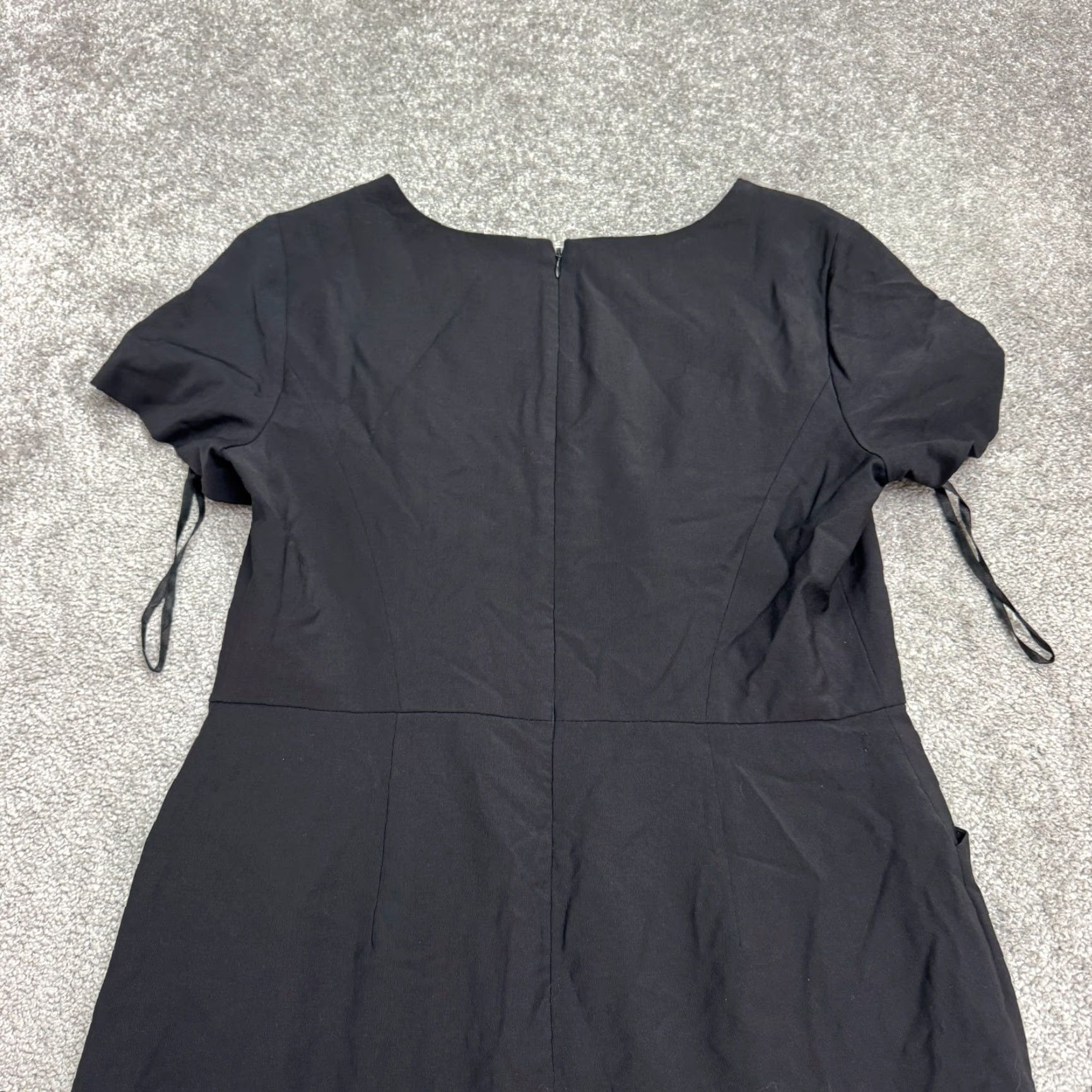 Talbots Talbots Dress Wool Sheath Midi Black Pockets Workwear Womens 8 Seasonless Size M / US 6-8 / IT 42-44 - 3 Thumbnail