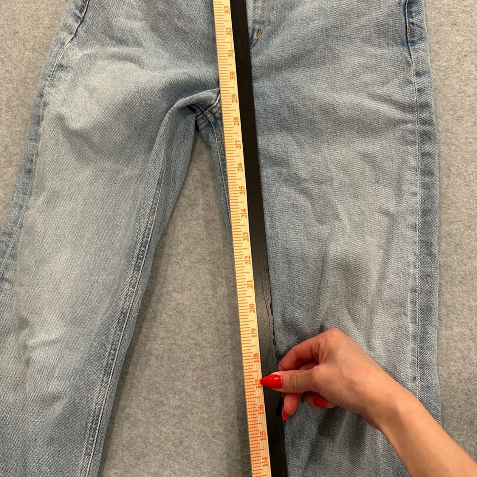 Agolde Agolde Light Blue Straight Leg Jeans Size 24" / US 00 / IT 34 - 7 Thumbnail
