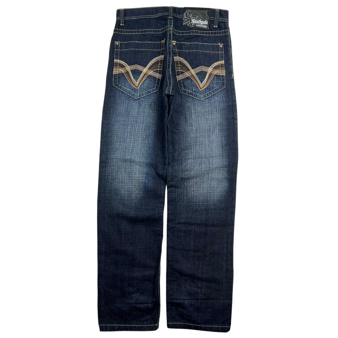 Southpole Vintage Navy Southpole Embroidered Jeans - Waist: 34” Size US 34 / EU 50 - 1 Thumbnail