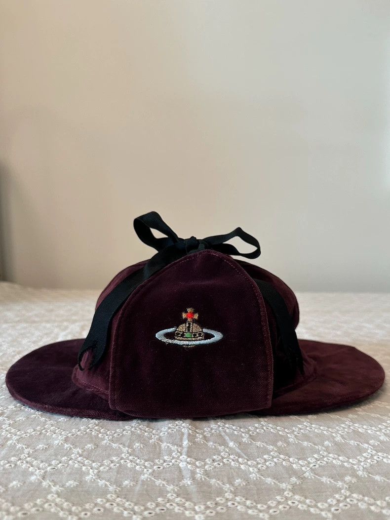 Vivienne Westwood Vivienne Westwood Silk velvet double brimmed hat Size ONE SIZE - 4 Thumbnail