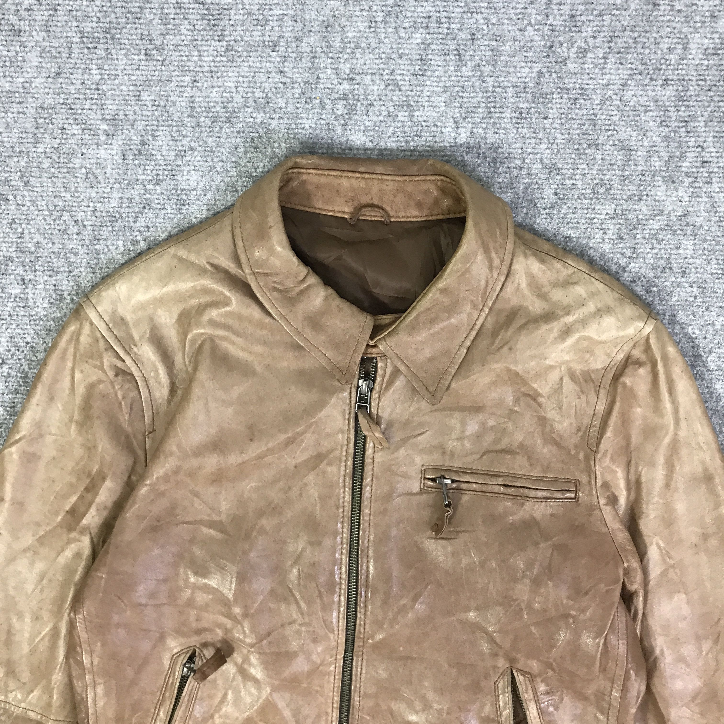 Japanese Brand GOOD DAY LEATHER COLLECTION JACKET K92B5 Size US M / EU 48-50 / 2 - 2 Thumbnail