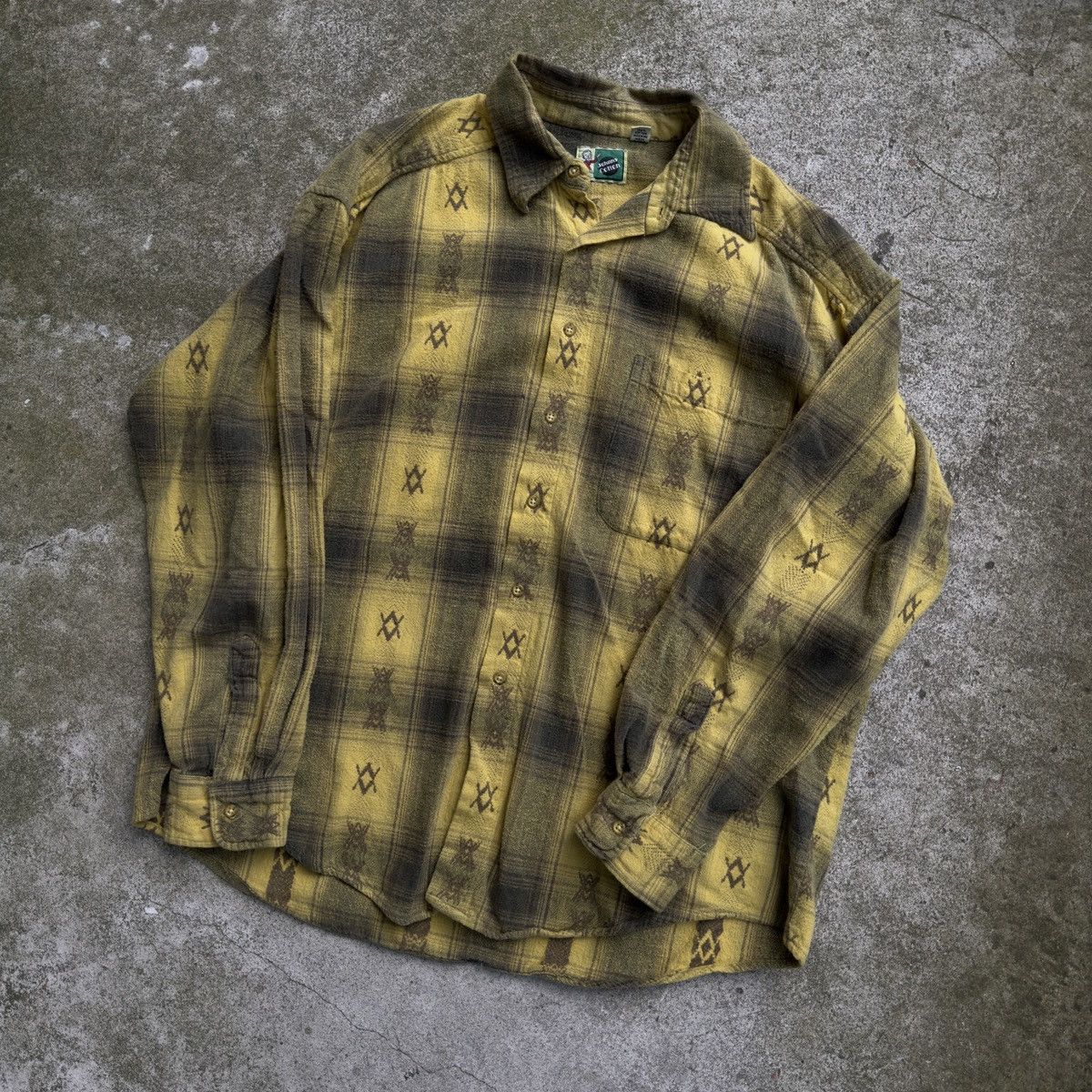 Vintage Faded Plaid Flannel Shirt ERD Grunge Chrome RRL Bode Size US L / EU 52-54 / 3 - 2 Thumbnail