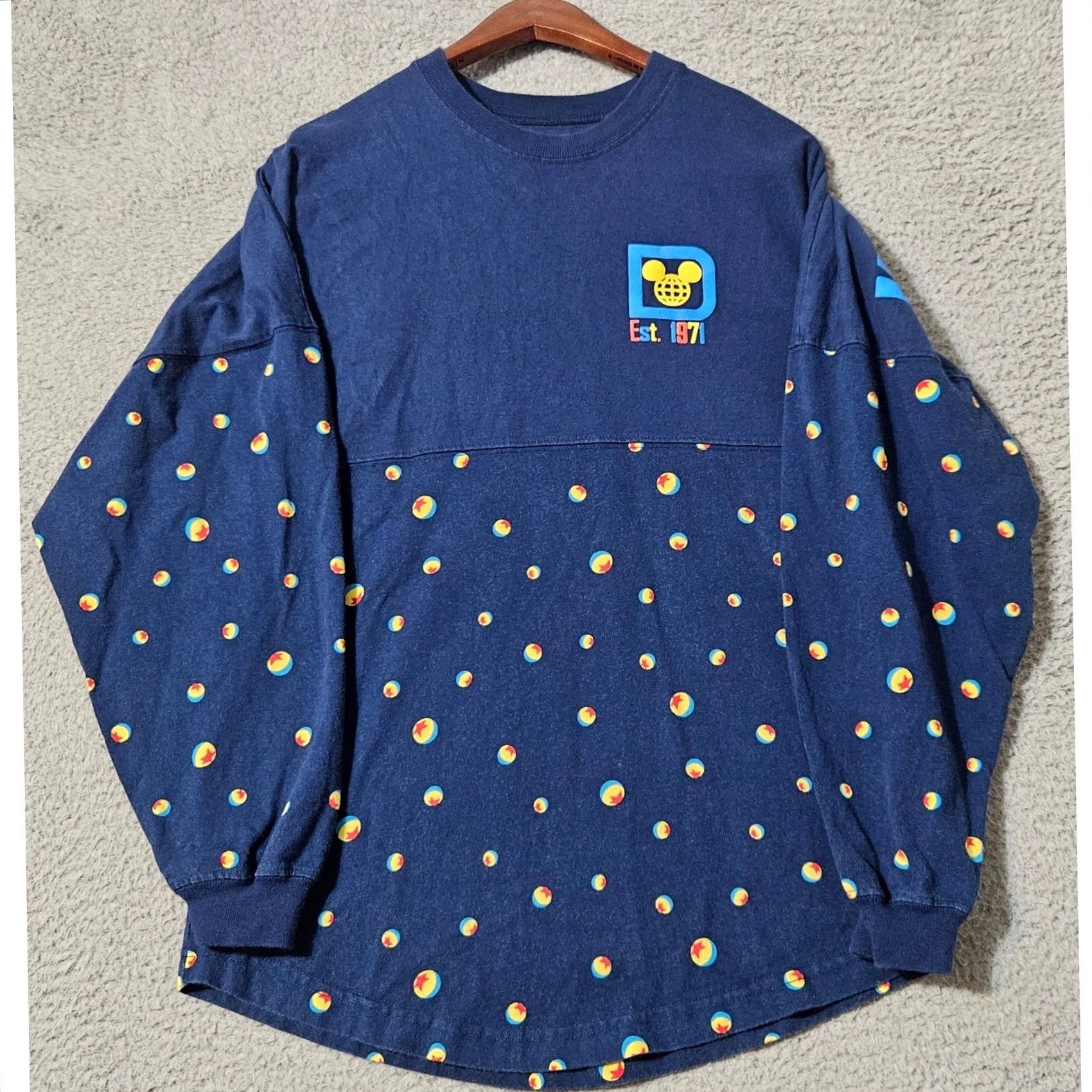 Disney Pixar Luxo Ball Spirit Jersey Dark Blue Walt Disney World Parks XS Size US XS / EU 42 / 0 - 3 Thumbnail