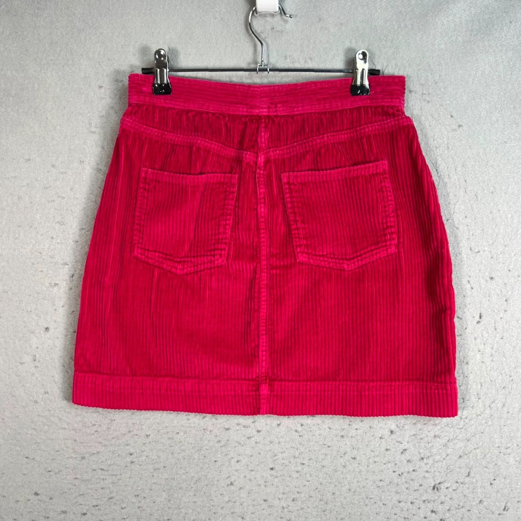 Gap Gap Womens Size 2 Corduroy Mini Skirt Pink Cotton Casual Size 26" / US 2 / IT 38 - 2 Thumbnail