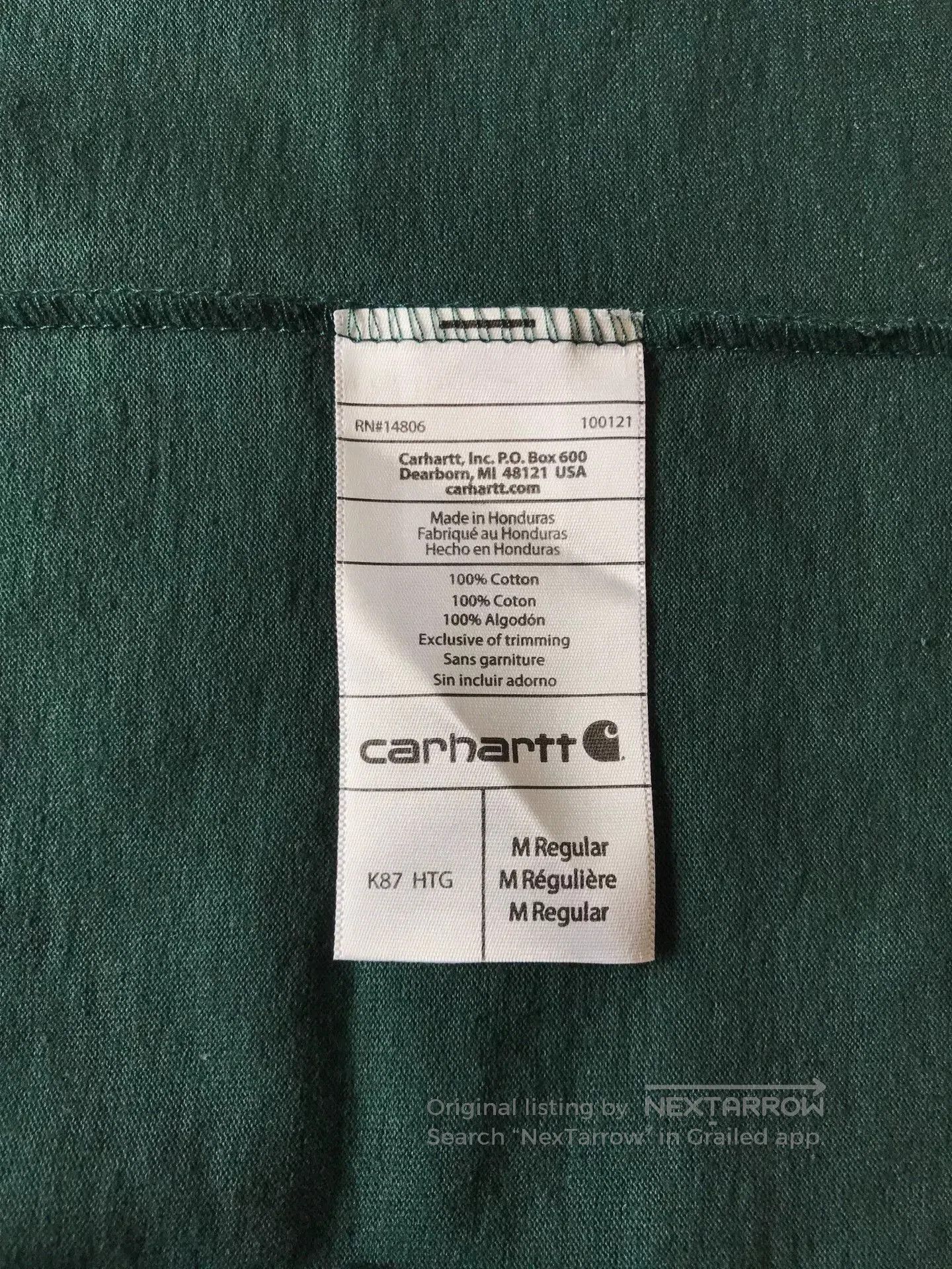 Carhartt Carhartt K87 HTG Hunter Green M T. Size US M / EU 48-50 / 2 - 8 Thumbnail