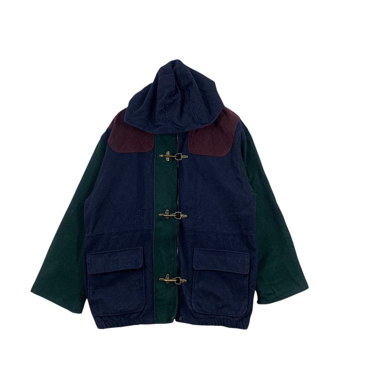 Vintage Vintage OUT BROOK Duffle Coat Heavy Jacket Outdoor Parka Size US L / EU 52-54 / 3 - 1 Thumbnail