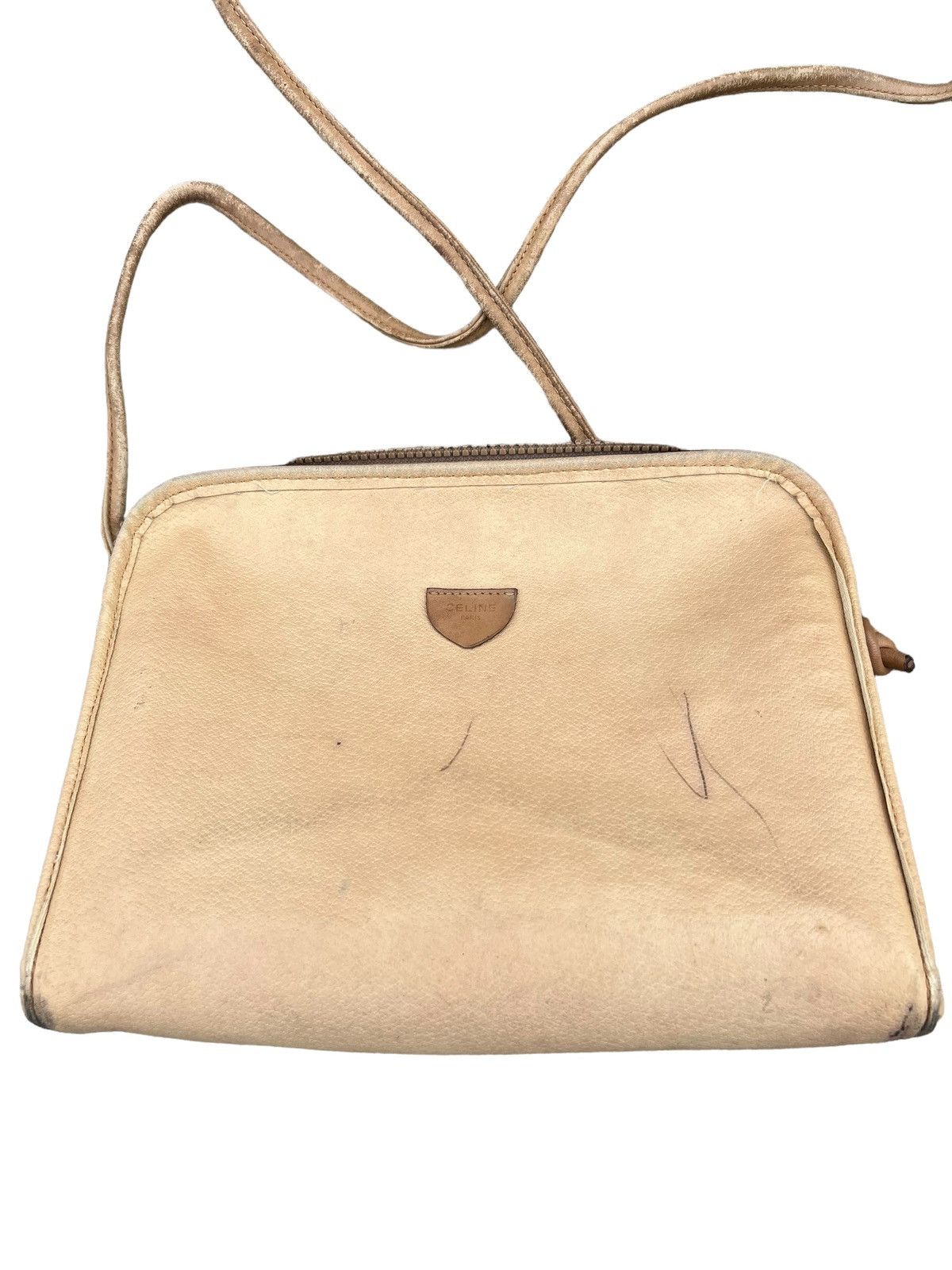 Celine Vintage 90s Celine Paris Monogram Leather Bag Size ONE SIZE - 19 Thumbnail