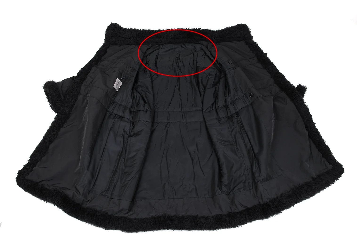 Issey Miyake Polyester Padded Long Coat in Black, Size M Size US M / EU 48-50 / 2 - 12 Thumbnail