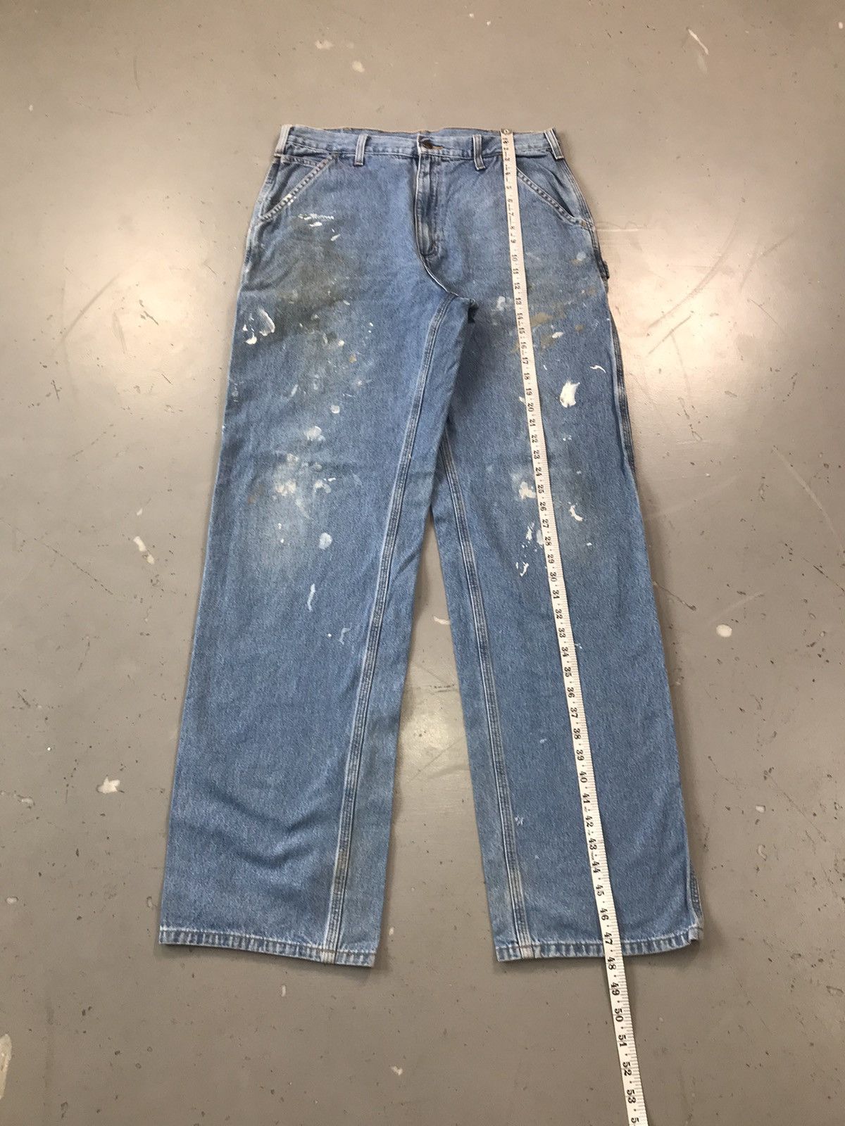 Carhartt Vintage Carhartt B13 STW painted dusty carpenter denim Size US 36 / EU 52 - 8 Thumbnail