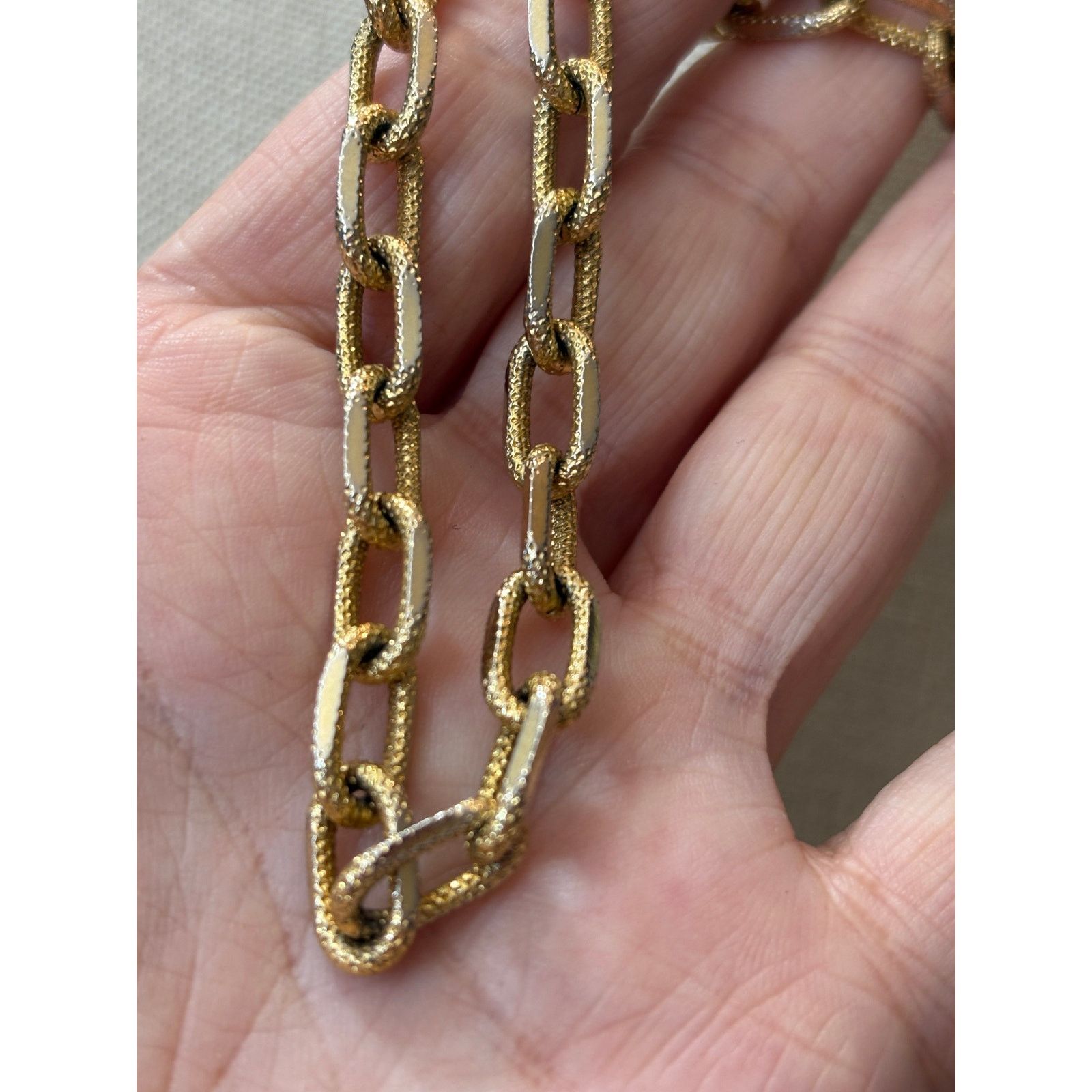 Other One Direction Gold Tone Chunky Chain Necklace Preowned Size ONE SIZE - 6 Thumbnail