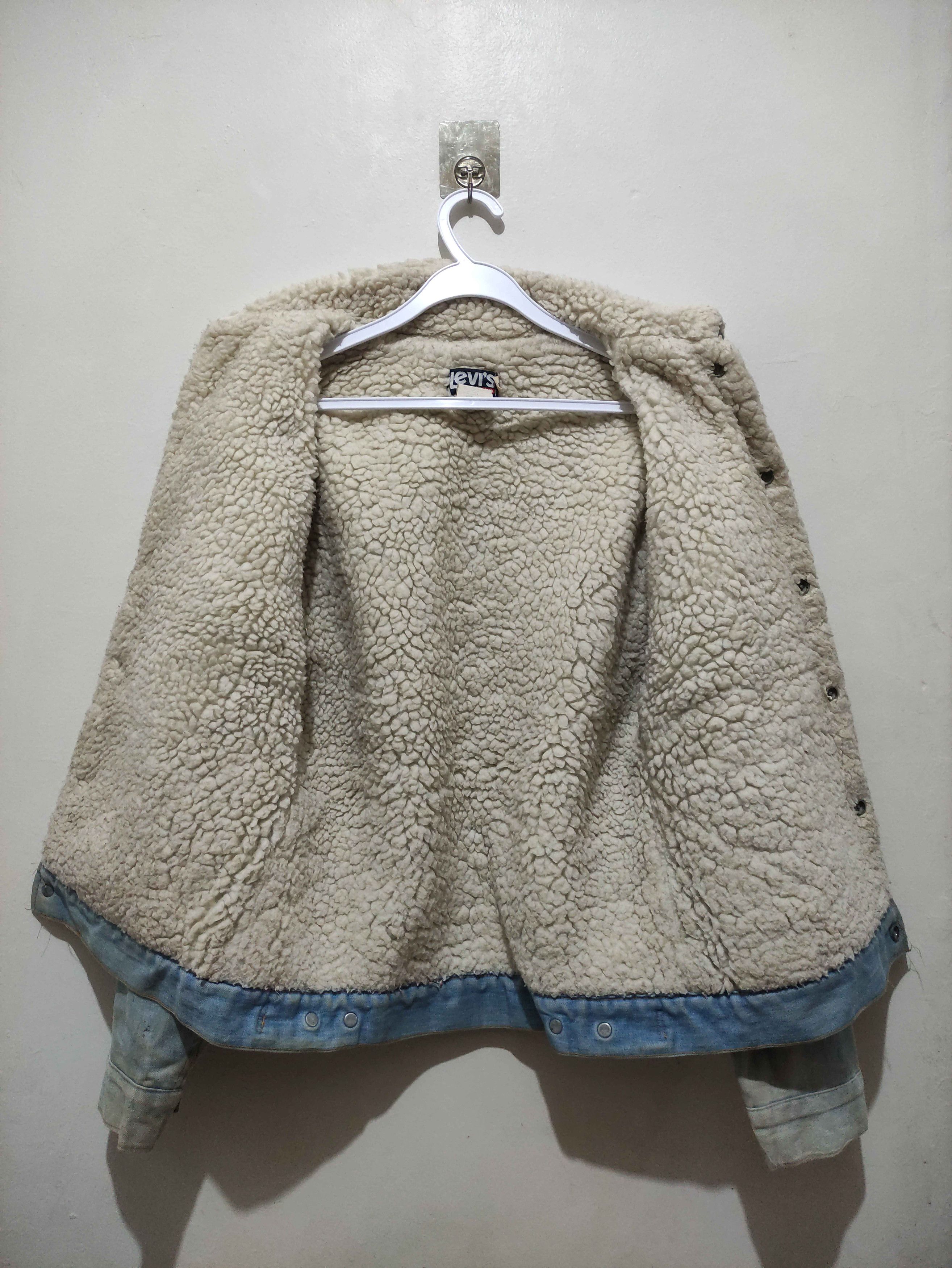 Levi's Vintage 1970's Levis Sherpa Lined Trucker Jacket Size US S / EU 44-46 / 1 - 4 Thumbnail