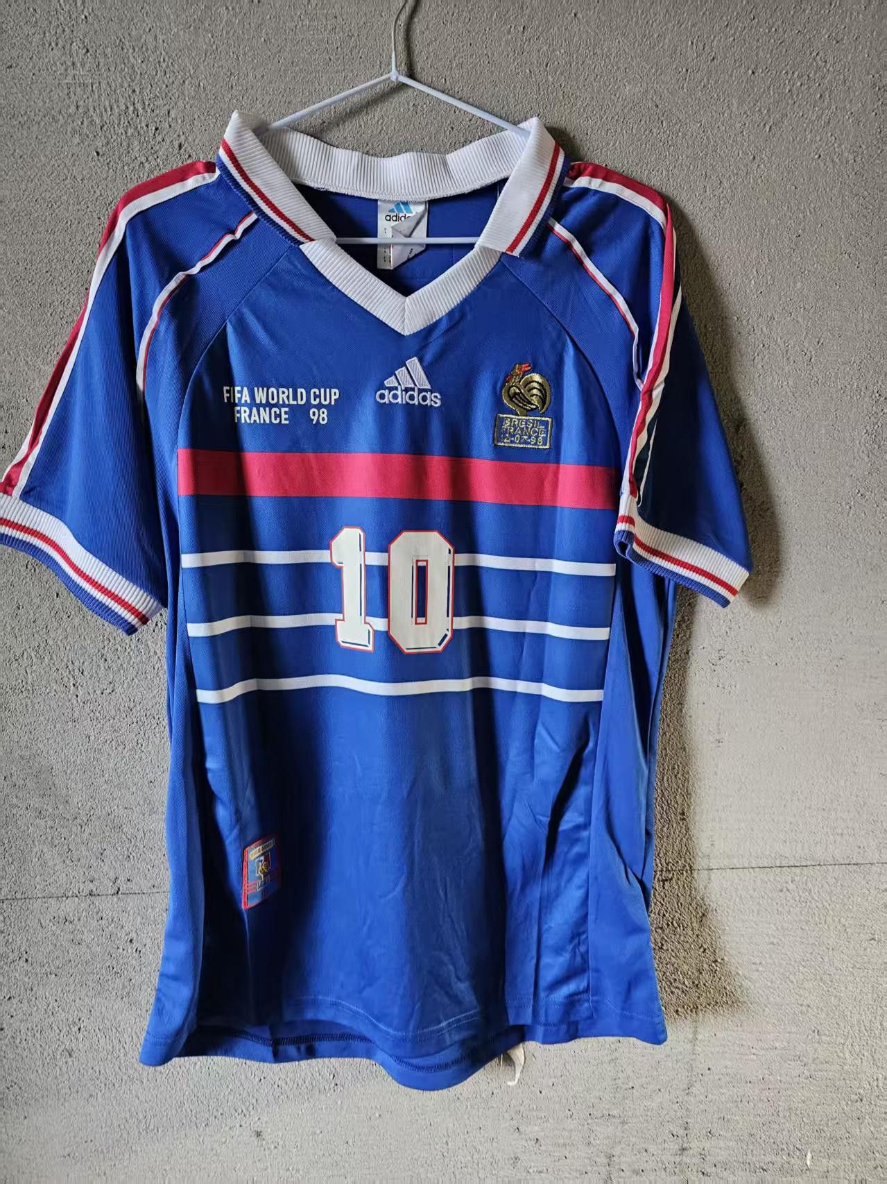 Other 1998 France #10 Zidane Jersey Home Size US L / EU 52-54 / 3 - 1 Thumbnail