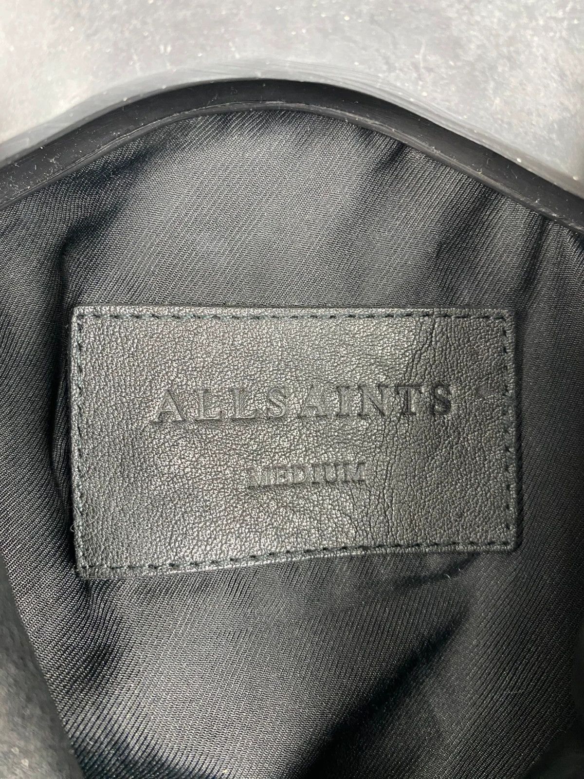 Allsaints Forum Jacket Genuine Leather Collared size M