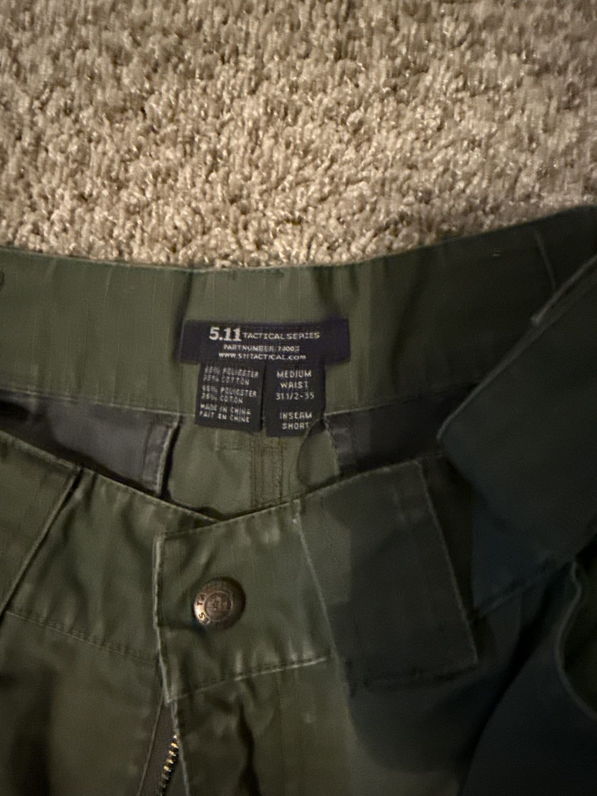 5.11 5.11 Green Tactical Pants Size US 35 - 3 Thumbnail