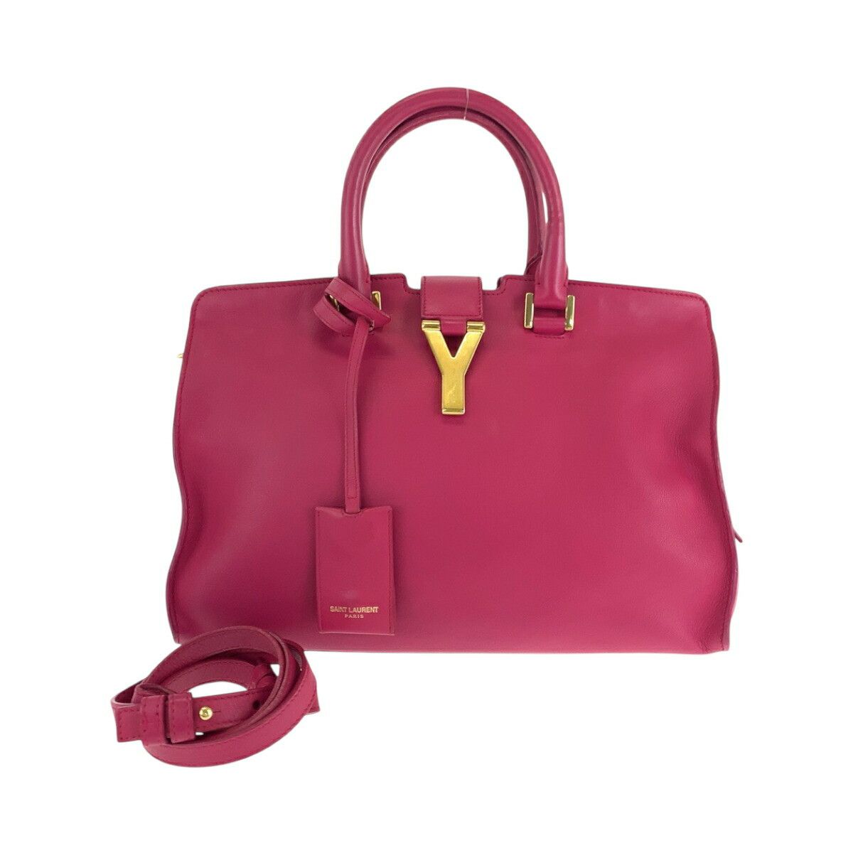 Yves Saint Laurent Yves Saint Laurent Saint Laurent Paris Cabas Chyc leather 2way bag Leather Shoulder Bag 311210BJ50J5514 DUTY FREE for USA Size ONE SIZE - 1 Thumbnail