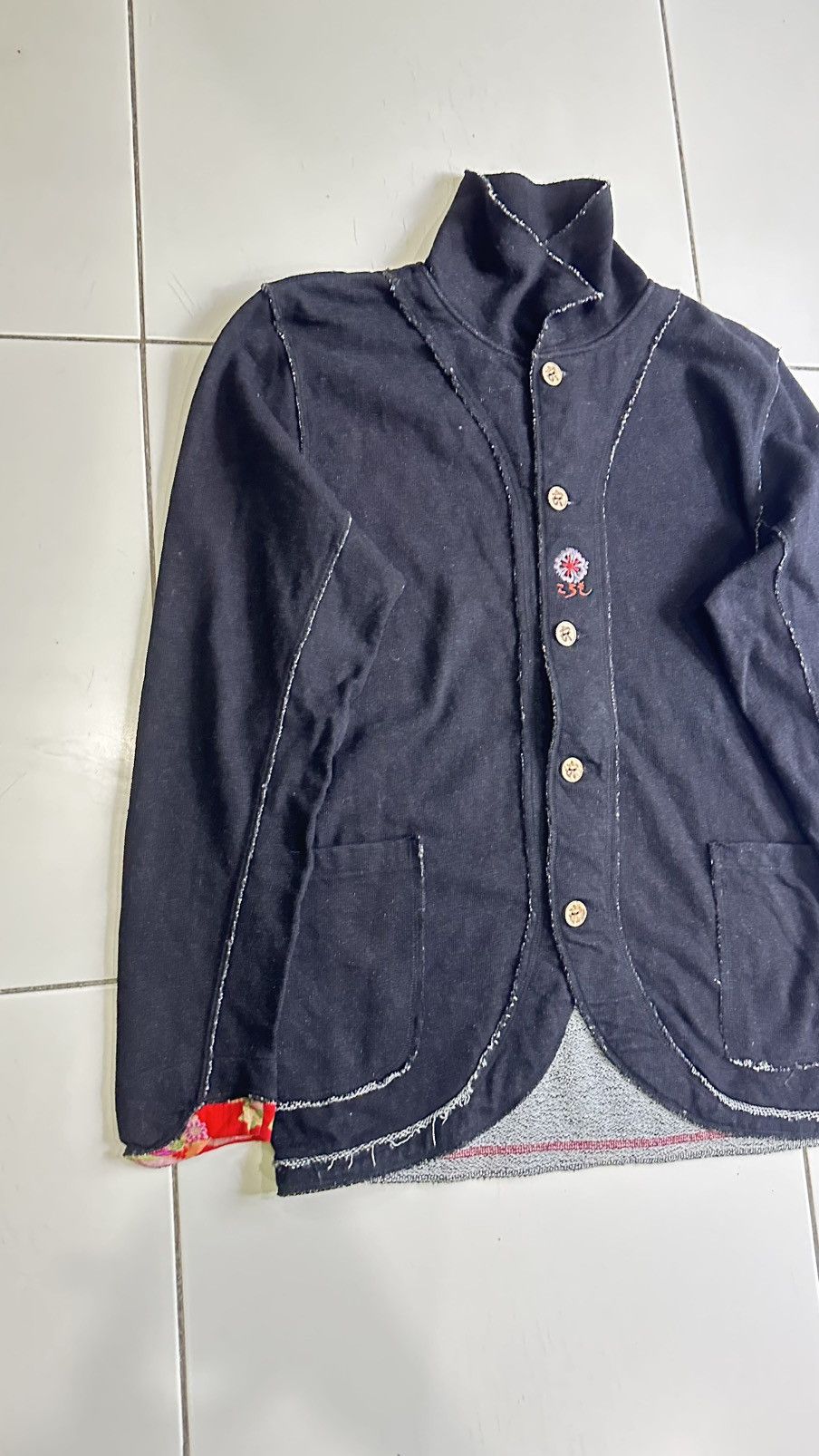 Composition by Kenzo Austere Japan kyoto coromool black cardigan Size US M / EU 48-50 / 2 - 4 Thumbnail