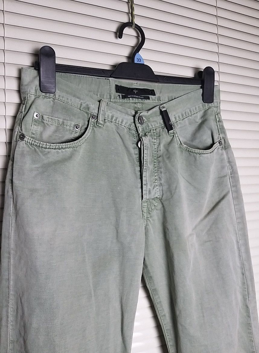 Stone Island VINTAGE STONE ISLAND S.I DISTRESSED COTON PANT Size US 31 - 3 Thumbnail