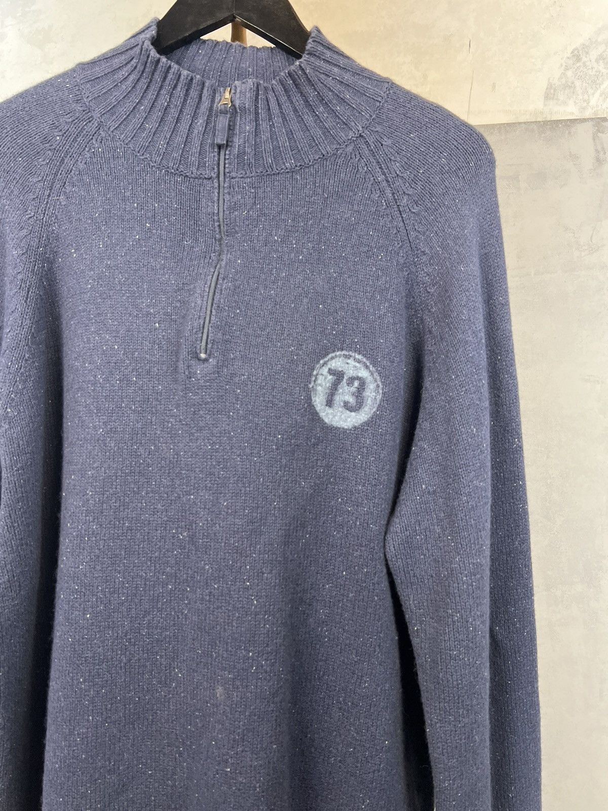 Timberland Vintage Timberland Big Logo Blue Sweater Jumper L - XL Size US L / EU 52-54 / 3 - 3 Thumbnail