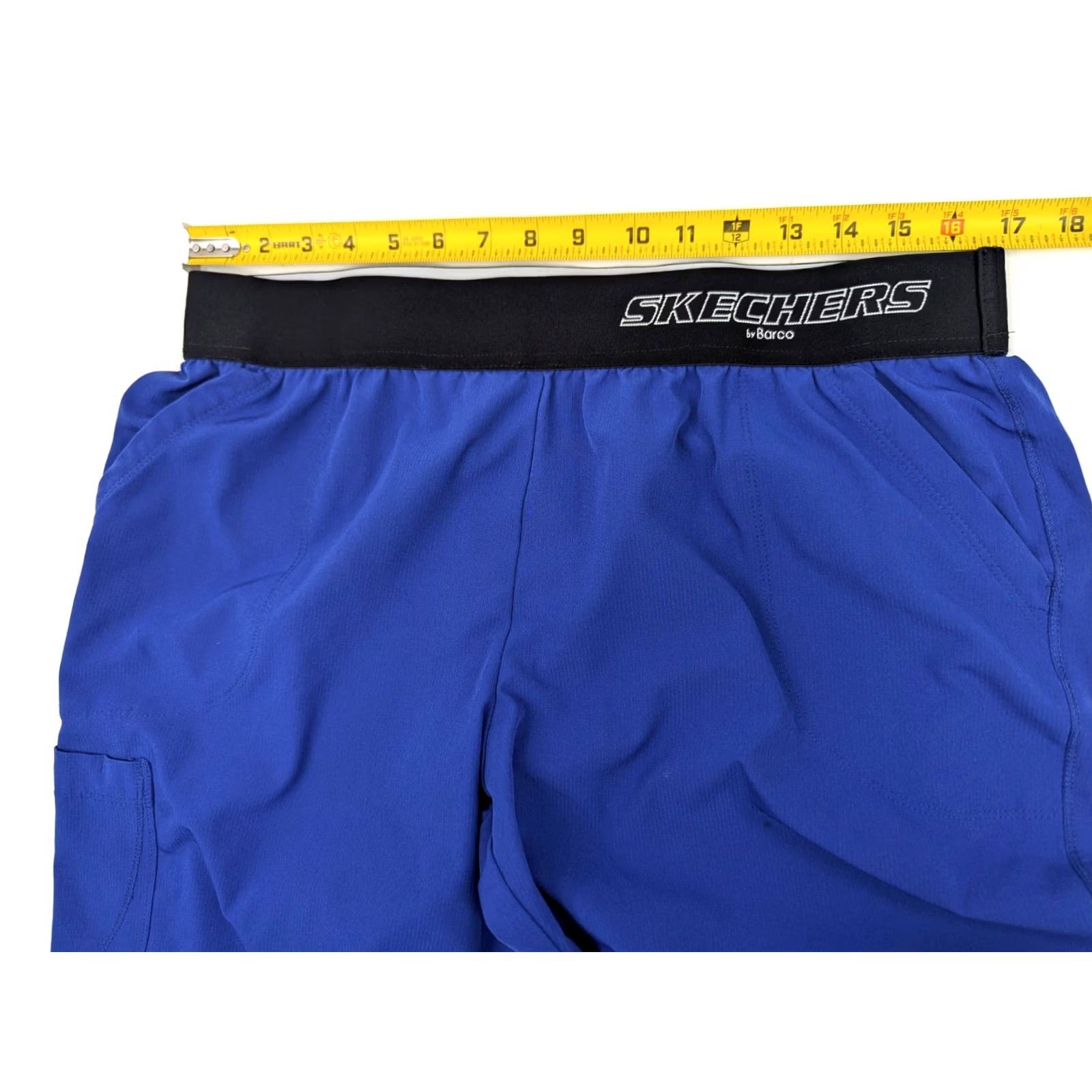 SKECHERS Skechers Barco Scrub 3 Pocket Cargo Pants Men XL (34x31) Blue Elastic Waist Size US 36 / EU 52 - 7 Thumbnail