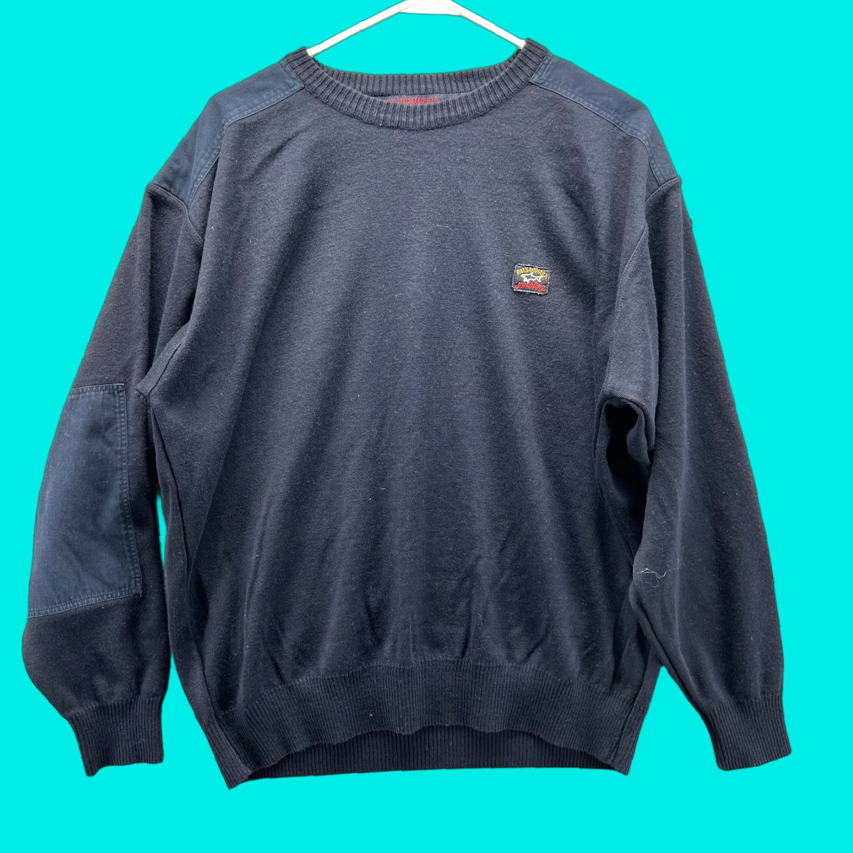 Paul & Shark Paul & Shark Sweater Mens Large Blue Wool Crewneck Pullover Yachting Logo Size US L / EU 52-54 / 3 - 1 Thumbnail