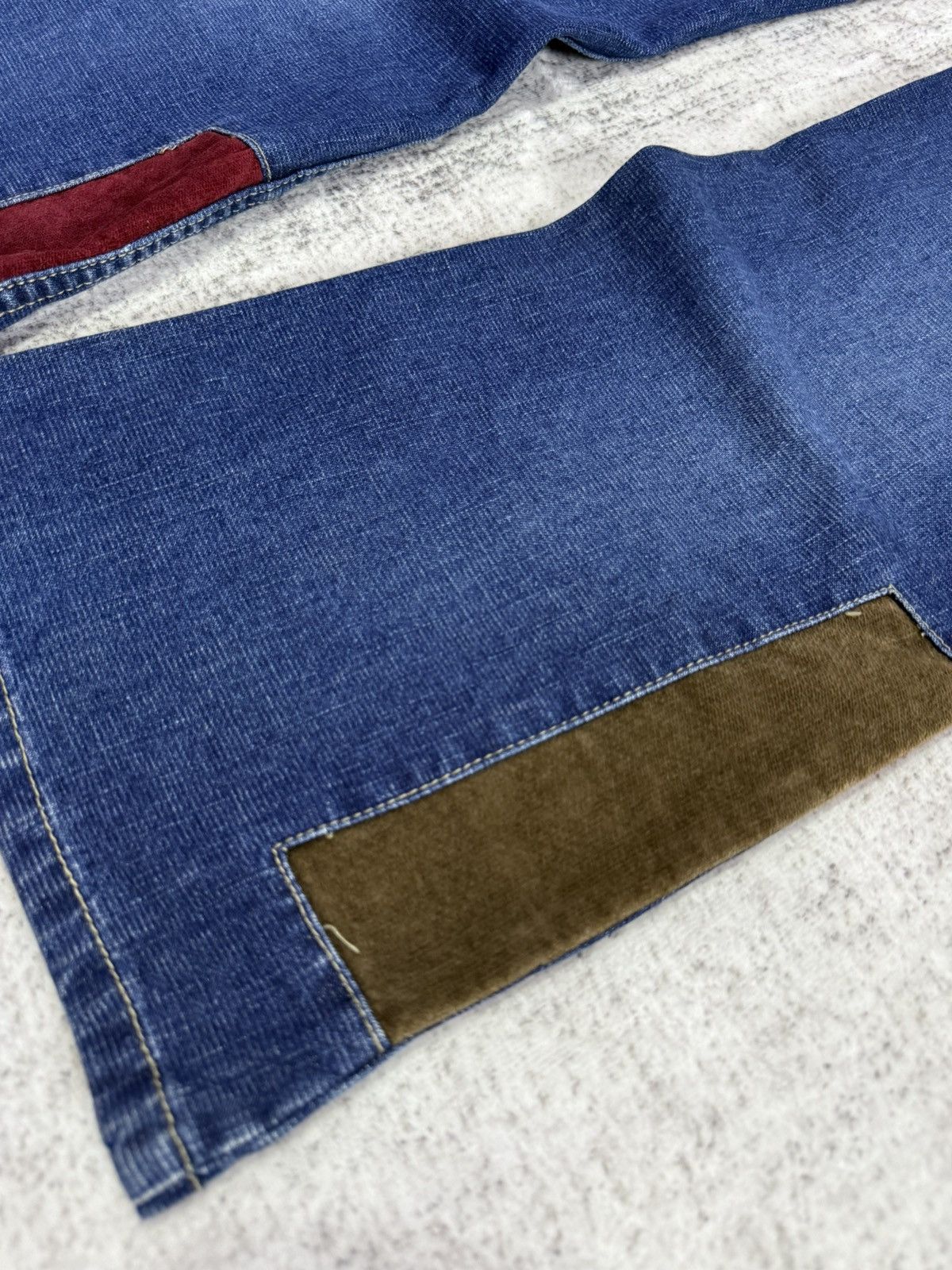 Japanese Brand × Tornado Mart Tornado Mart Style Patch Work Flared Jeans Route 66 Size US 28 / EU 44 - 19 Thumbnail