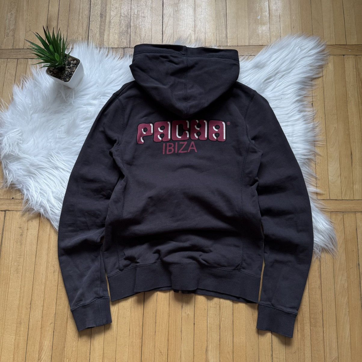 Hysteric Glamour 📌 Vintage Pacha Ibiza Cherrys Y2K Zip Up Hoodie Size S / US 4 / IT 40 - 8 Thumbnail