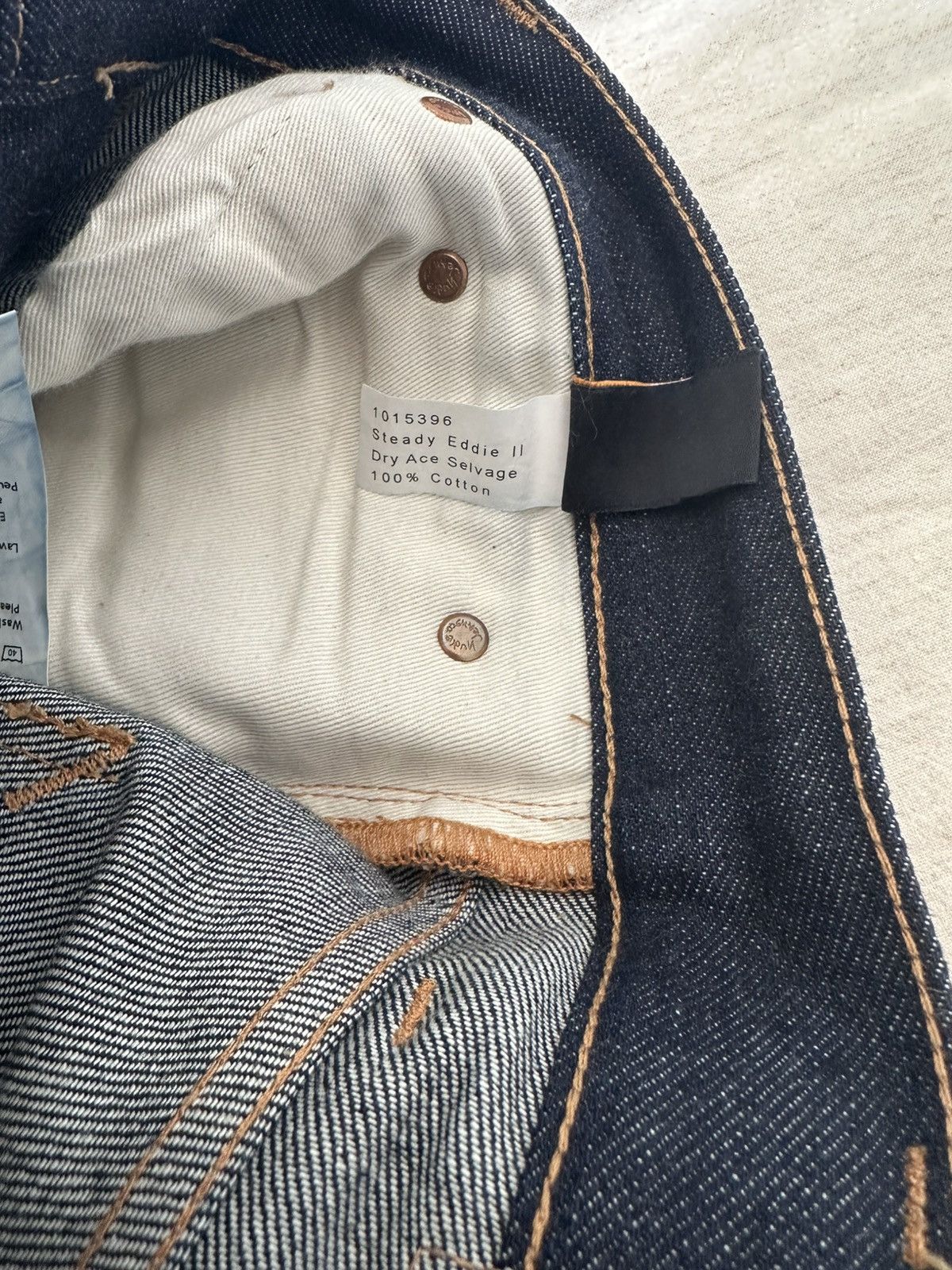 Nudie Jeans Nudie Jeans Steady Eddie II Dry Ace Selvage 31 x 32 Size US 31 - 6 Thumbnail