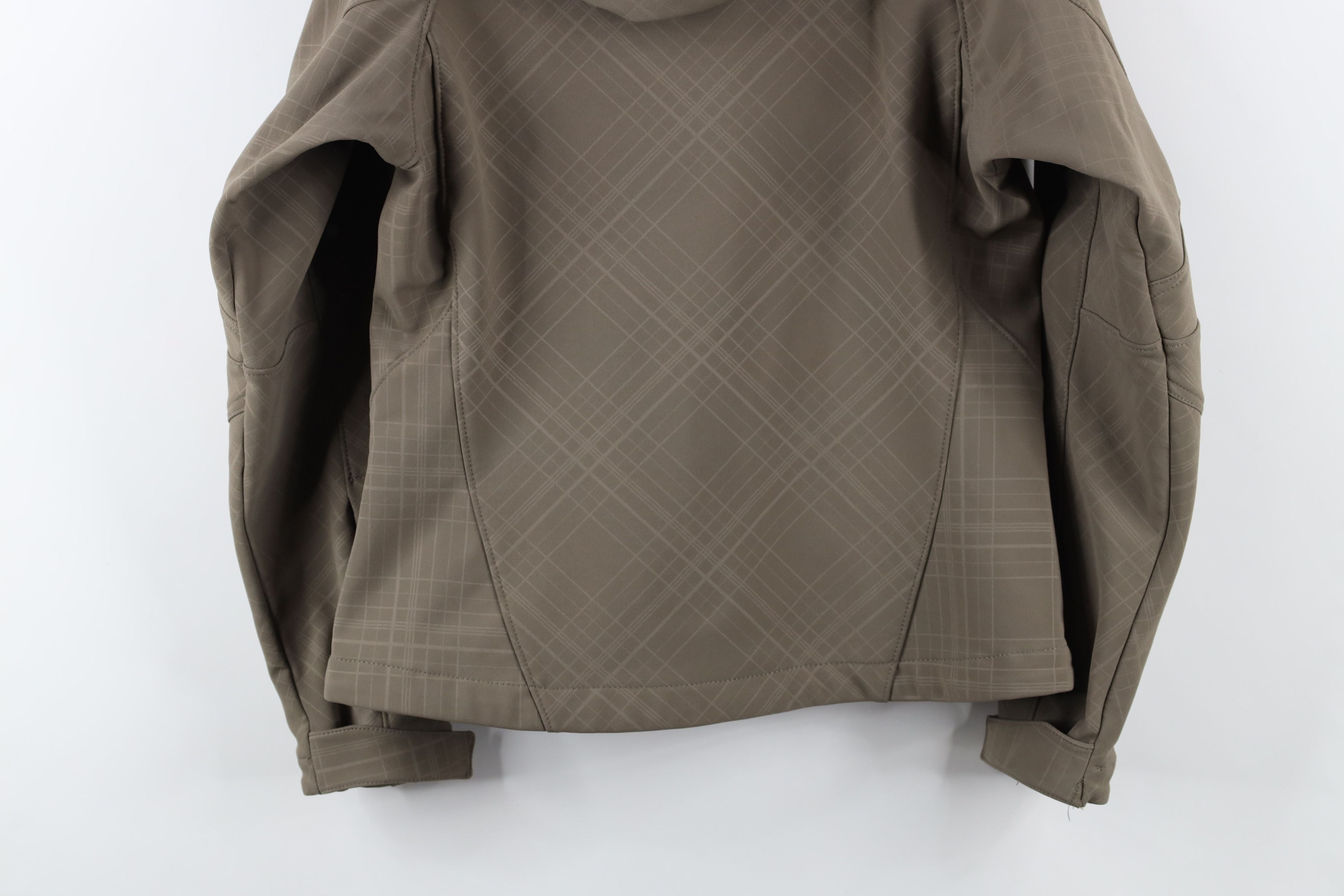 The North Face × Vintage The North Face Fleece Lined Soft Shell Hooded Jacket Brown Size XS / US 0-2 / IT 36-38 - 15 Thumbnail