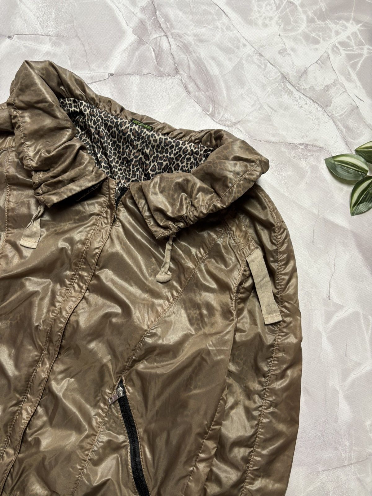 Other Marc Cain Reversible Nylon Jacket Brown / Leopard Print Size M / US 6-8 / IT 42-44 - 4 Thumbnail