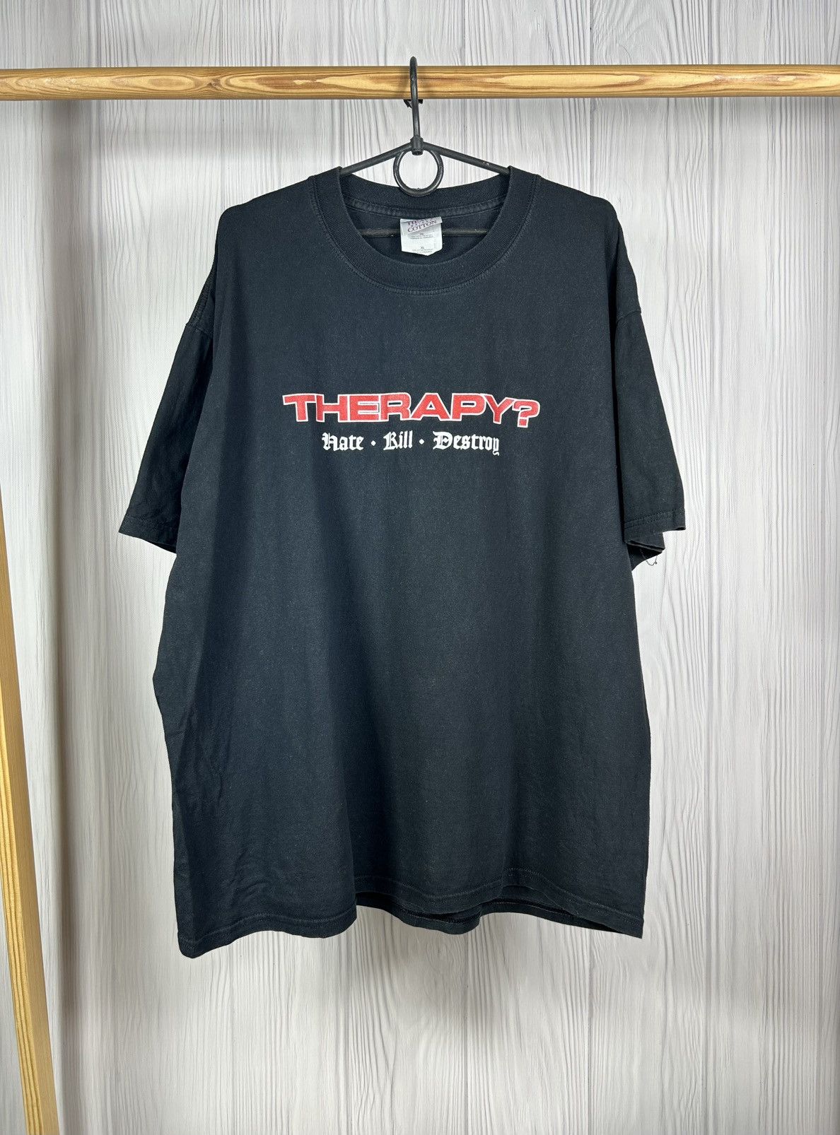 Vintage THERAPY? Hate Kill Destroy 2000 Album Rock T-Shirt