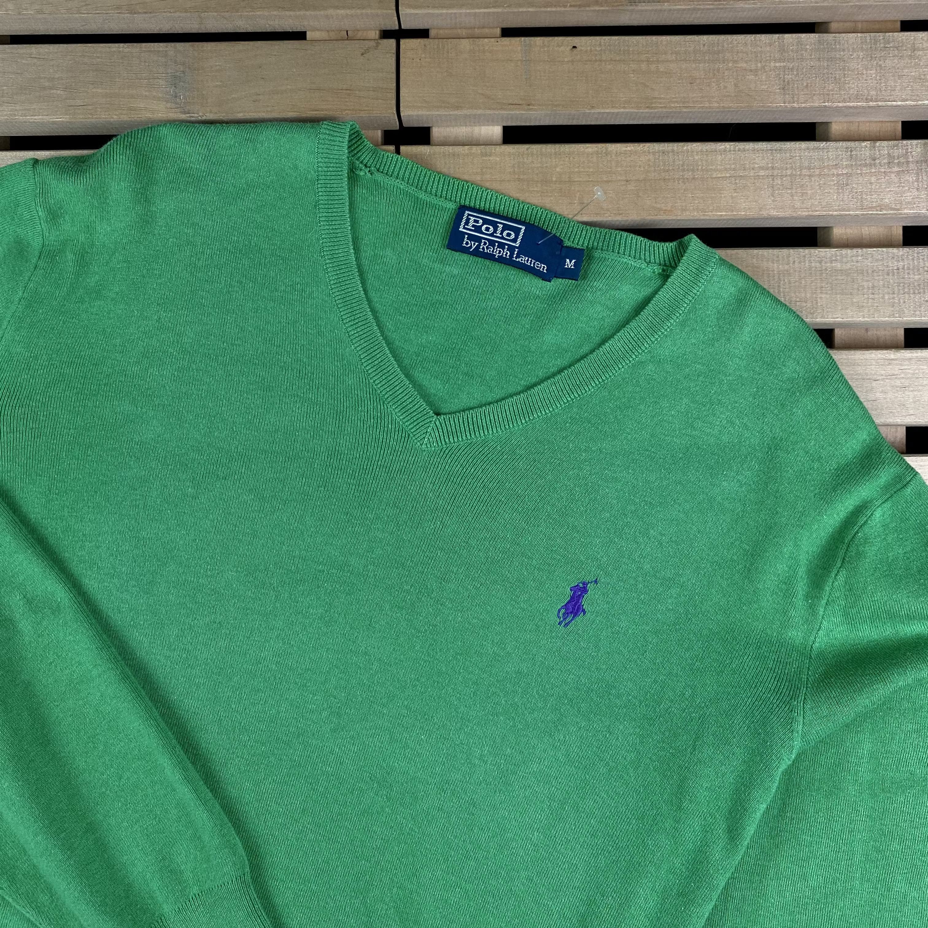 Polo Ralph Lauren × Ralph Lauren × Vintage Mens Jumper Polo Ralph Lauren Vintage Size M V Neck Size US M / EU 48-50 / 2 - 2 Thumbnail
