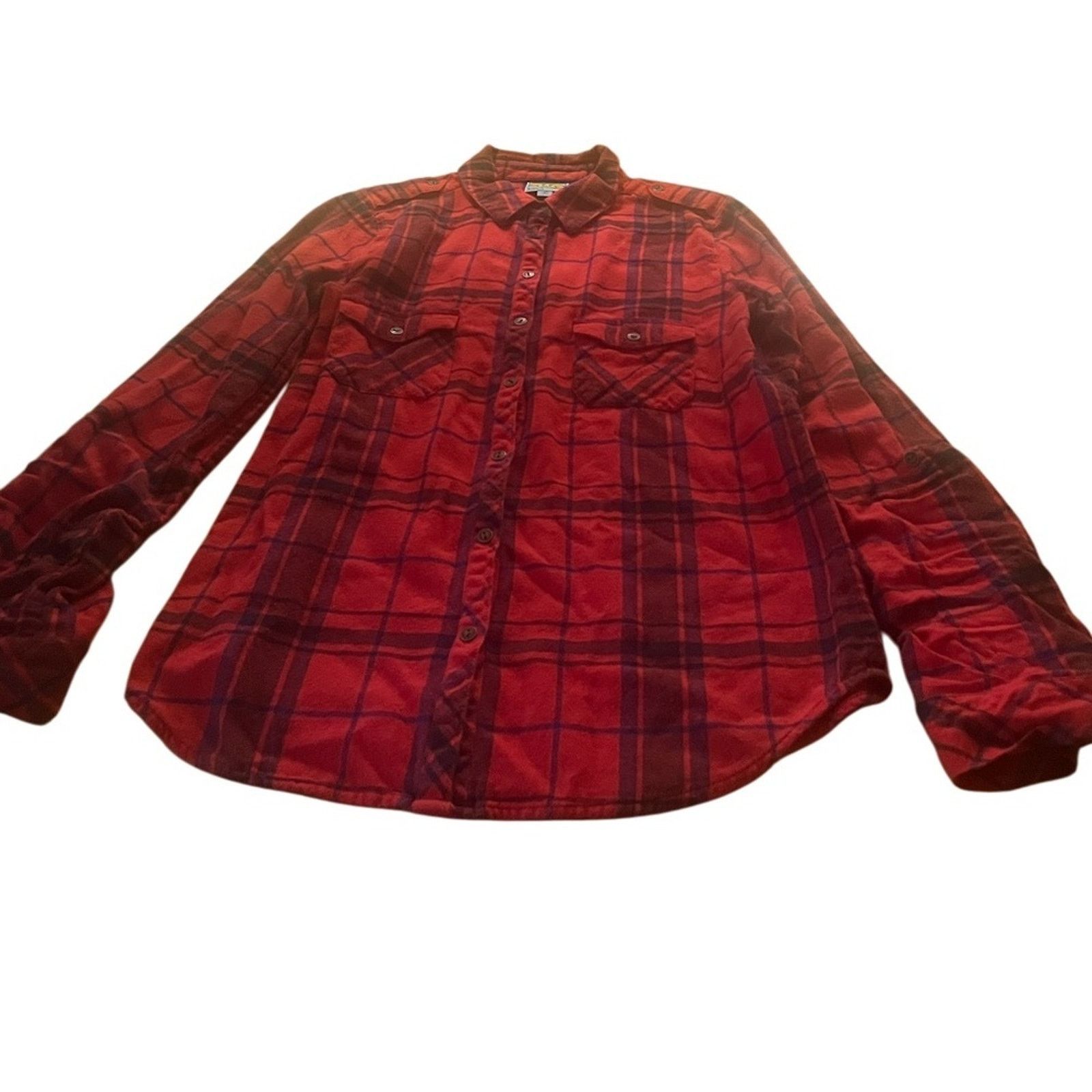 The Unbranded Brand C&C California red and black plaid flannel top, size Small Size S / US 4 / IT 40 - 1 Thumbnail