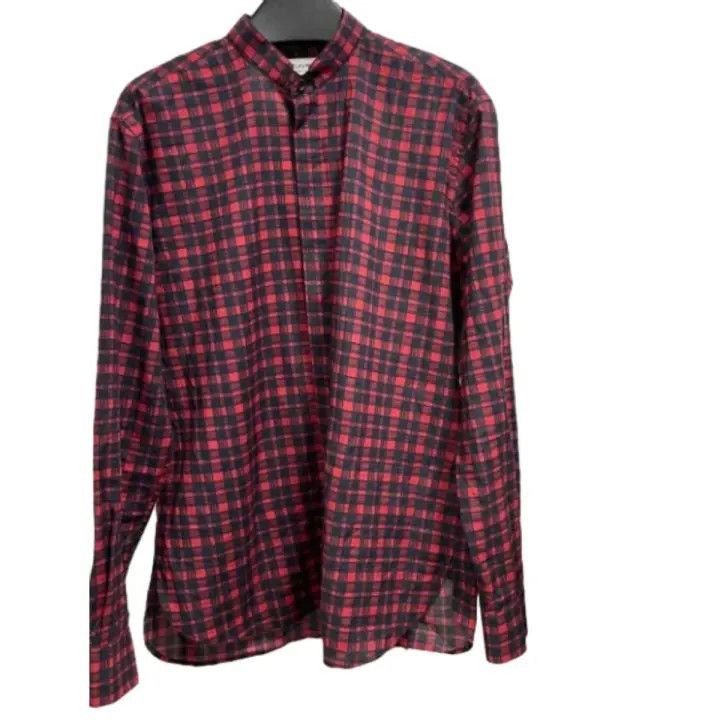 Saint Laurent Paris Yves Saint Laurent Red Checked Casual Shirt-2507 Size US M / EU 48-50 / 2 - 7 Thumbnail