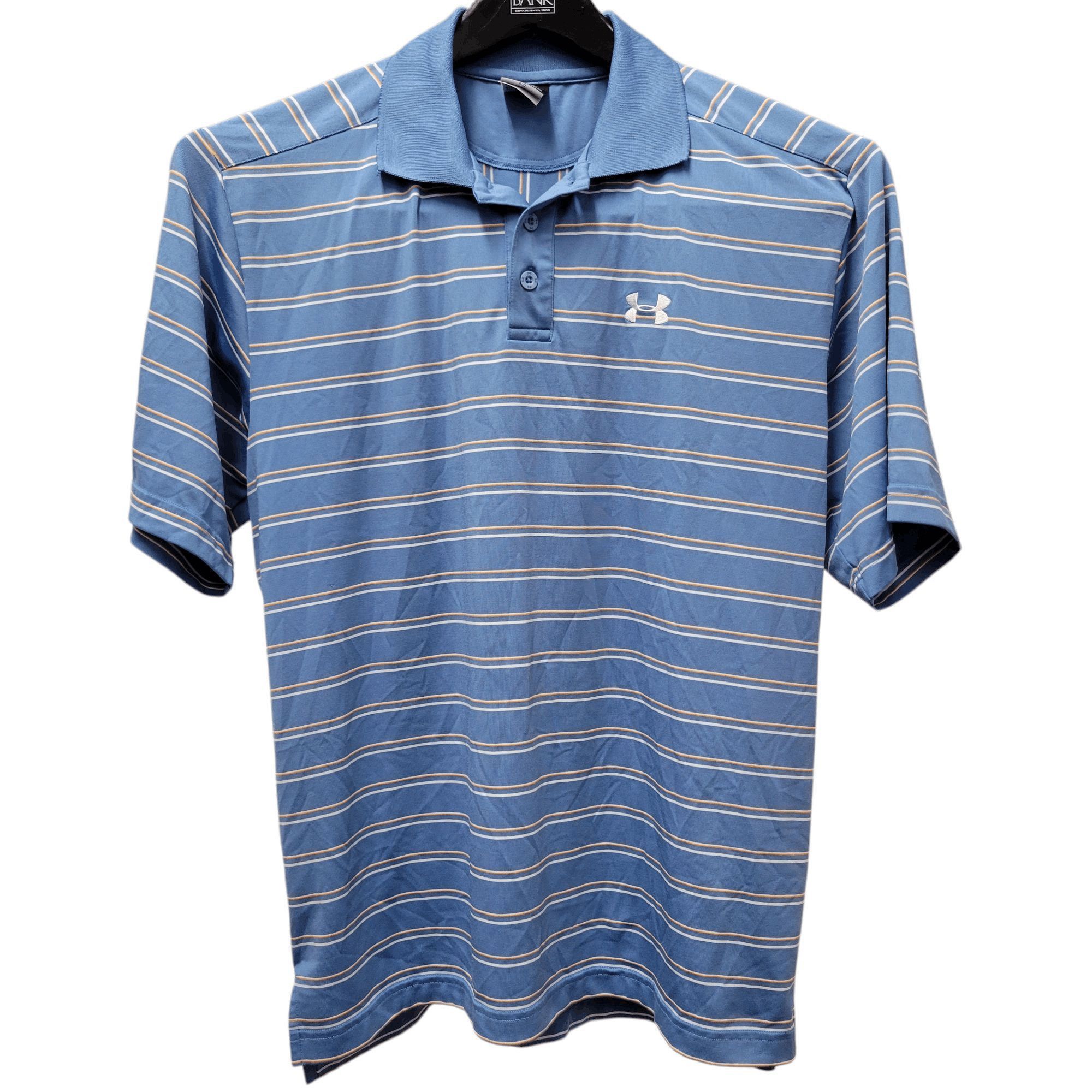 Under Armour Under Armour Embroidered Logo Striped Polo Shirt Size Medium Size US M / EU 48-50 / 2 - 1 Thumbnail
