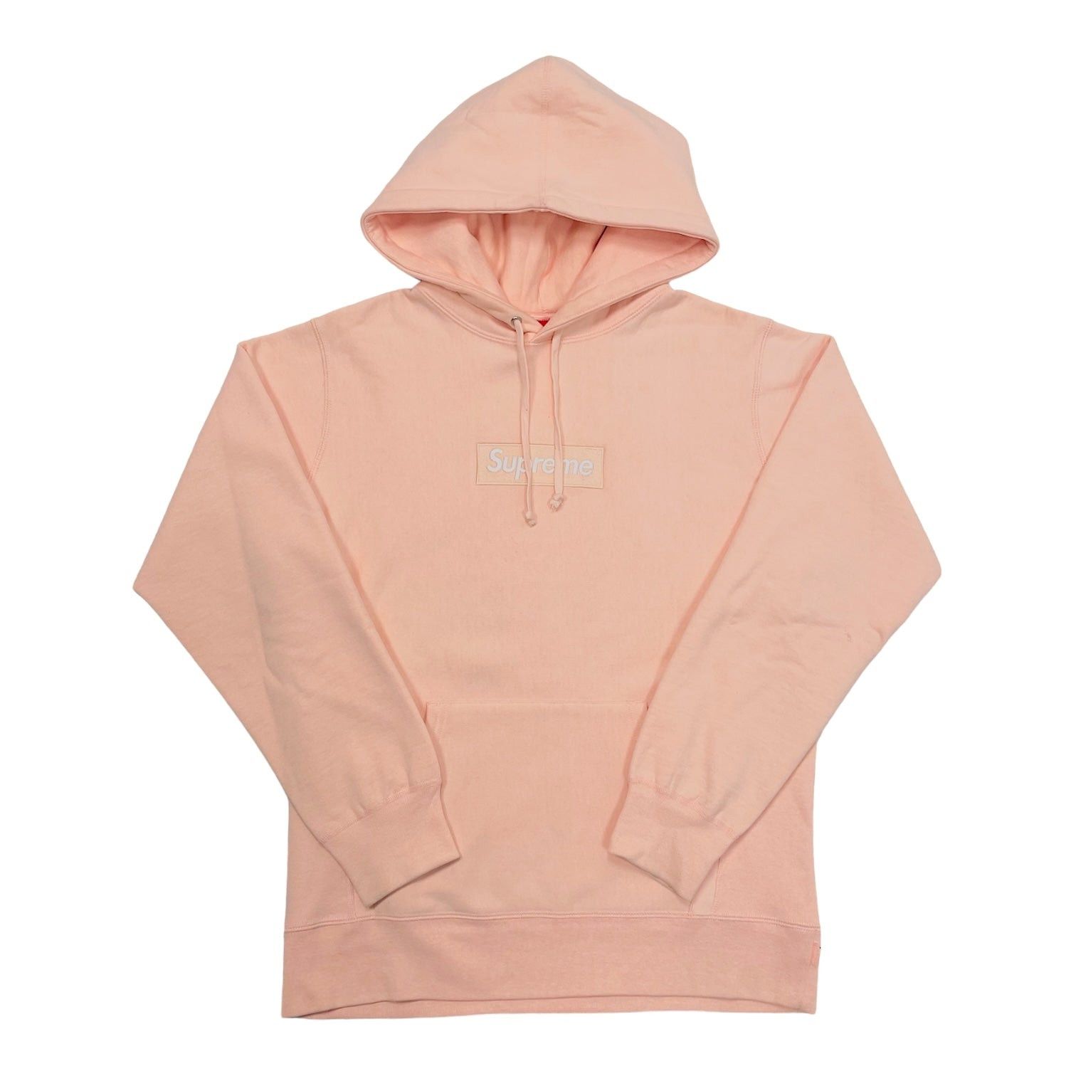 Supreme Box Logo Hooded Sweatshirt Peach Grailed