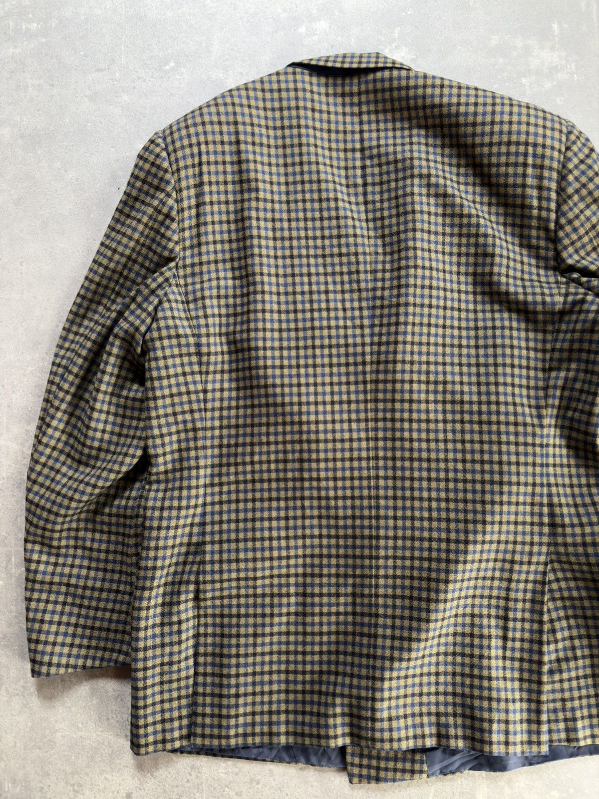 Cerruti 1881 Cerruti 1881 Pure 100% Cashmere Double Breasted Plaid Blazer Size 46R - 12 Thumbnail