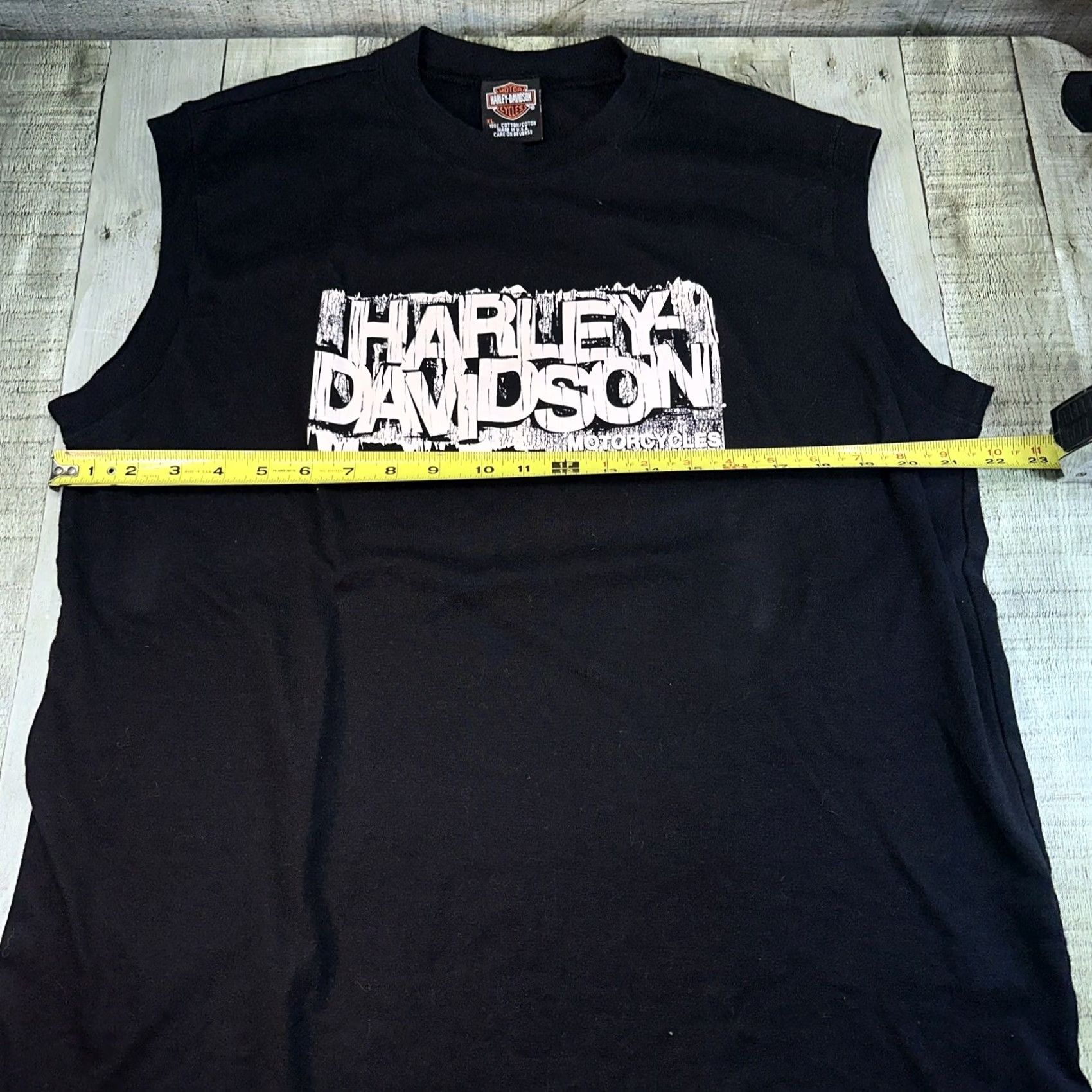 Harley Davidson VINTAGE Harley-Davidson Mens Muscle Tank XL Black 2004 Shirt Size US XL / EU 56 / 4 - 4 Thumbnail
