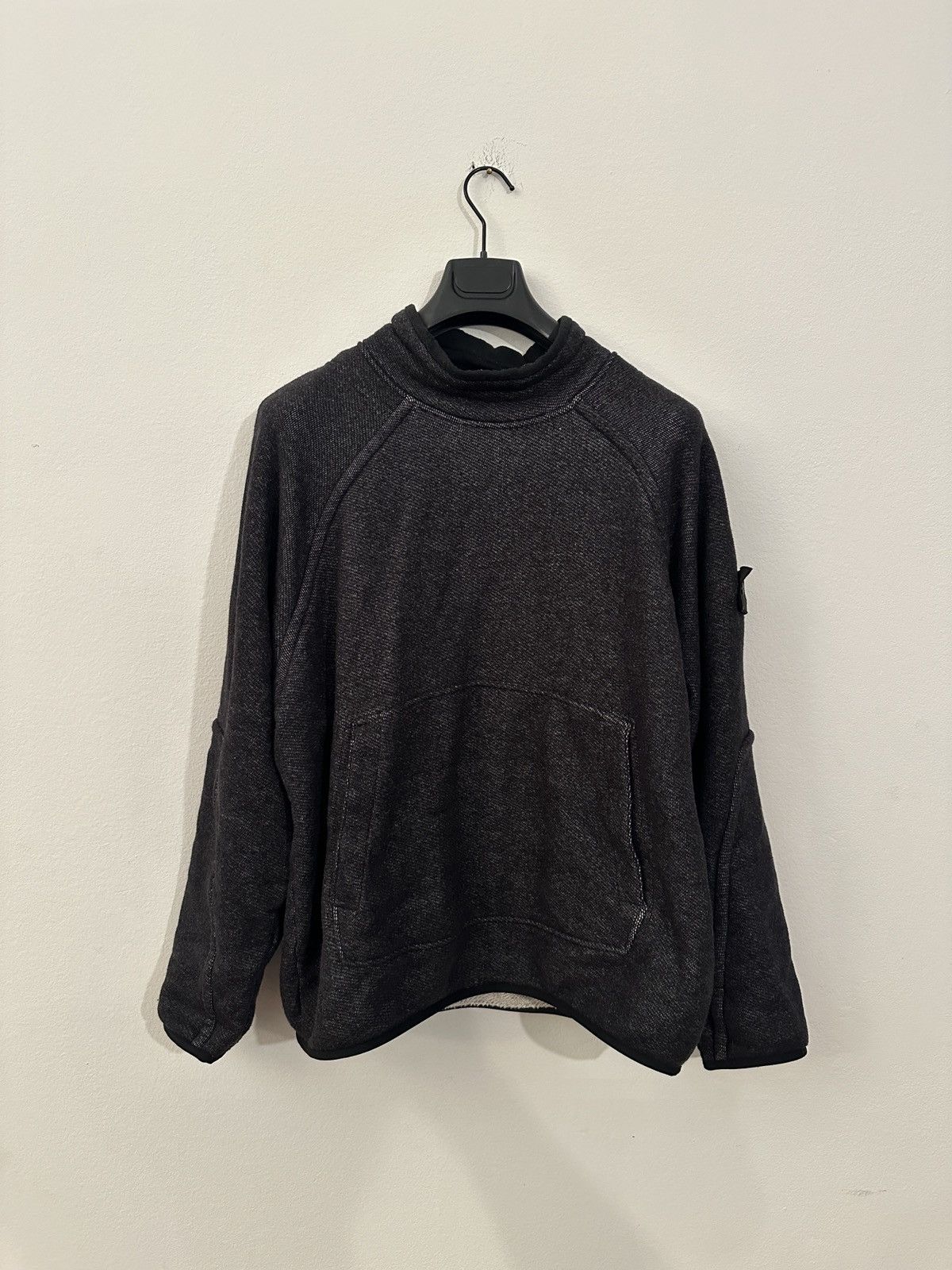 image of Stone Island Shadow Project Sweater in Black, Men's (Size Large)