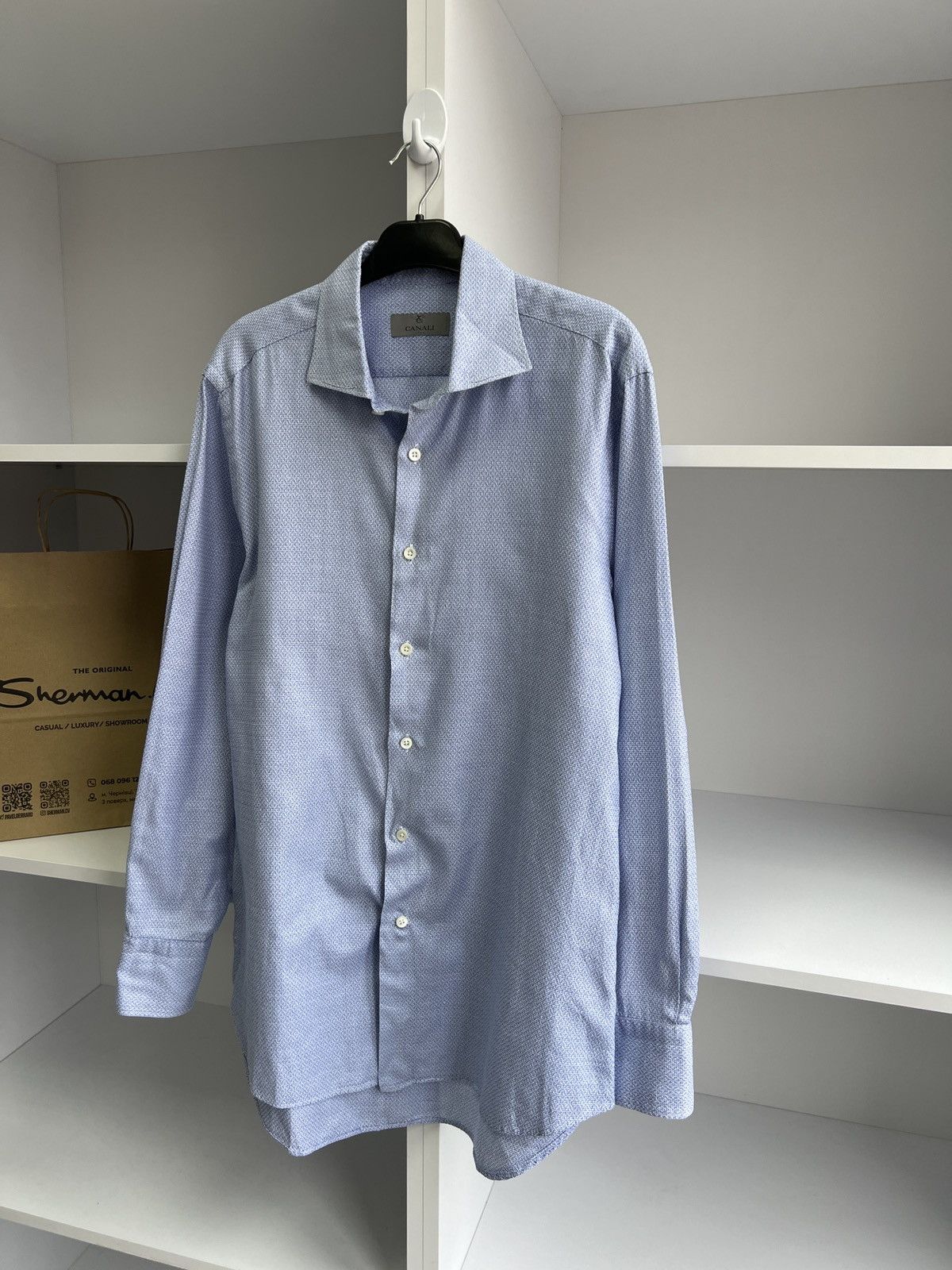 Canali × Designer × Vintage Vintage Canali Luxury Old Money style Button Up Shirt Size US M / EU 48-50 / 2 - 5 Thumbnail