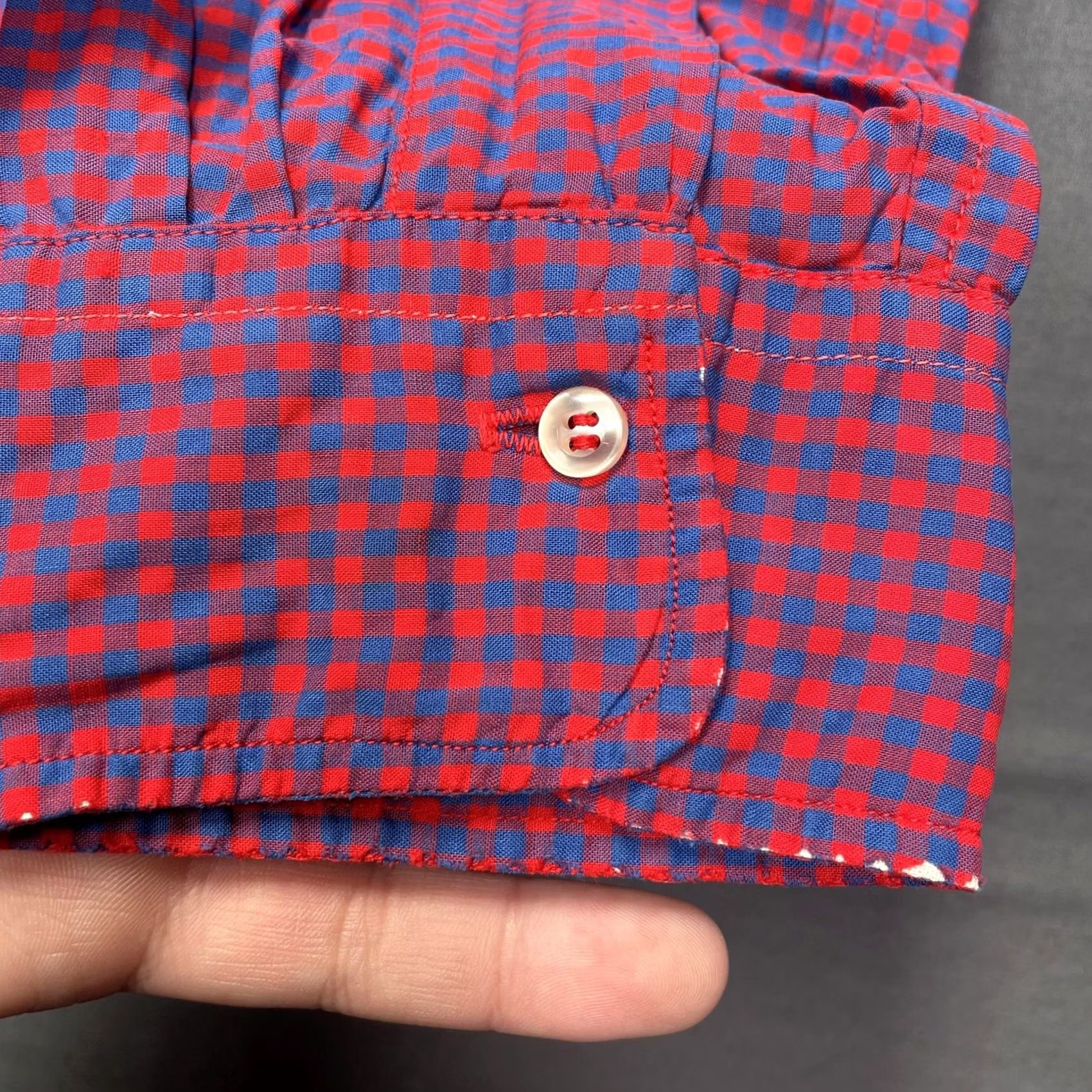 Brooks Brothers VINTAGE Brooks Brothers Shirt Mens XL Red Check Long Sleeve Button Down 60s Size US XL / EU 56 / 4 - 3 Thumbnail