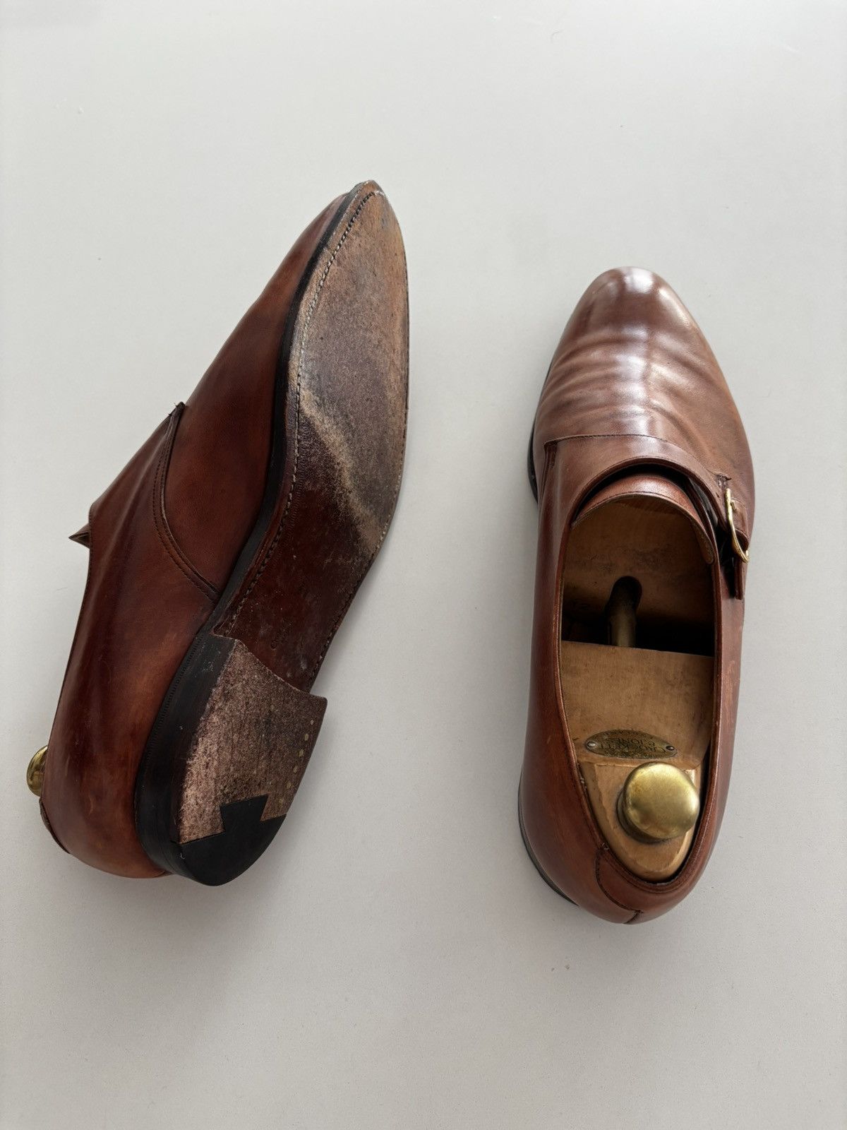 Crockett & Jones Crockett & Jones UK 12 Brown Monk Buckle Size US 12 / EU 45 - 4 Thumbnail