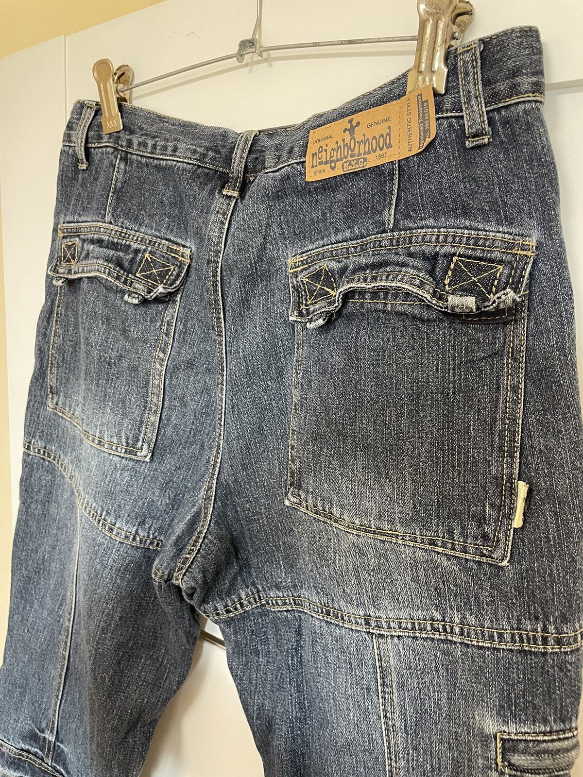 Vintage Rare💥Neighbourhood Y2K jeans shorts Size US 34 / EU 50 - 1 Thumbnail
