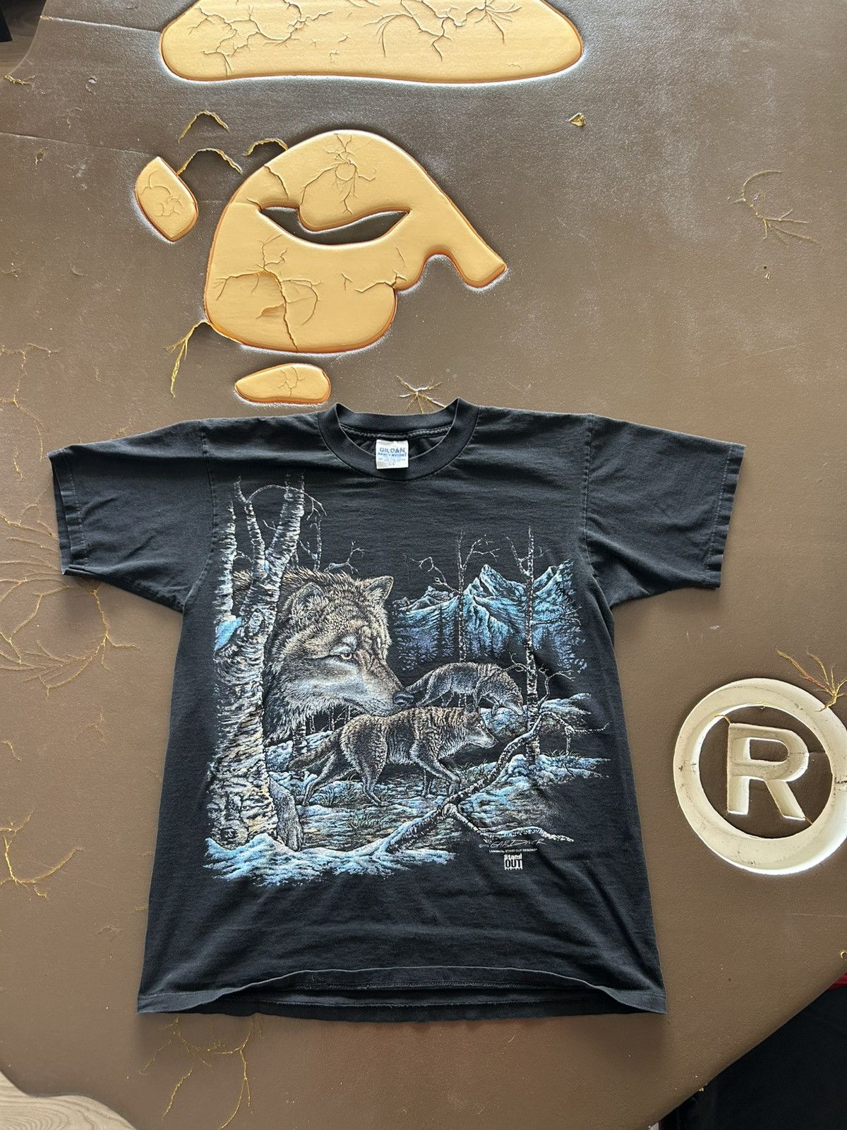 Vintage Vintage Nature Wolves Tee Black Size US L / EU 52-54 / 3 - 1 Thumbnail