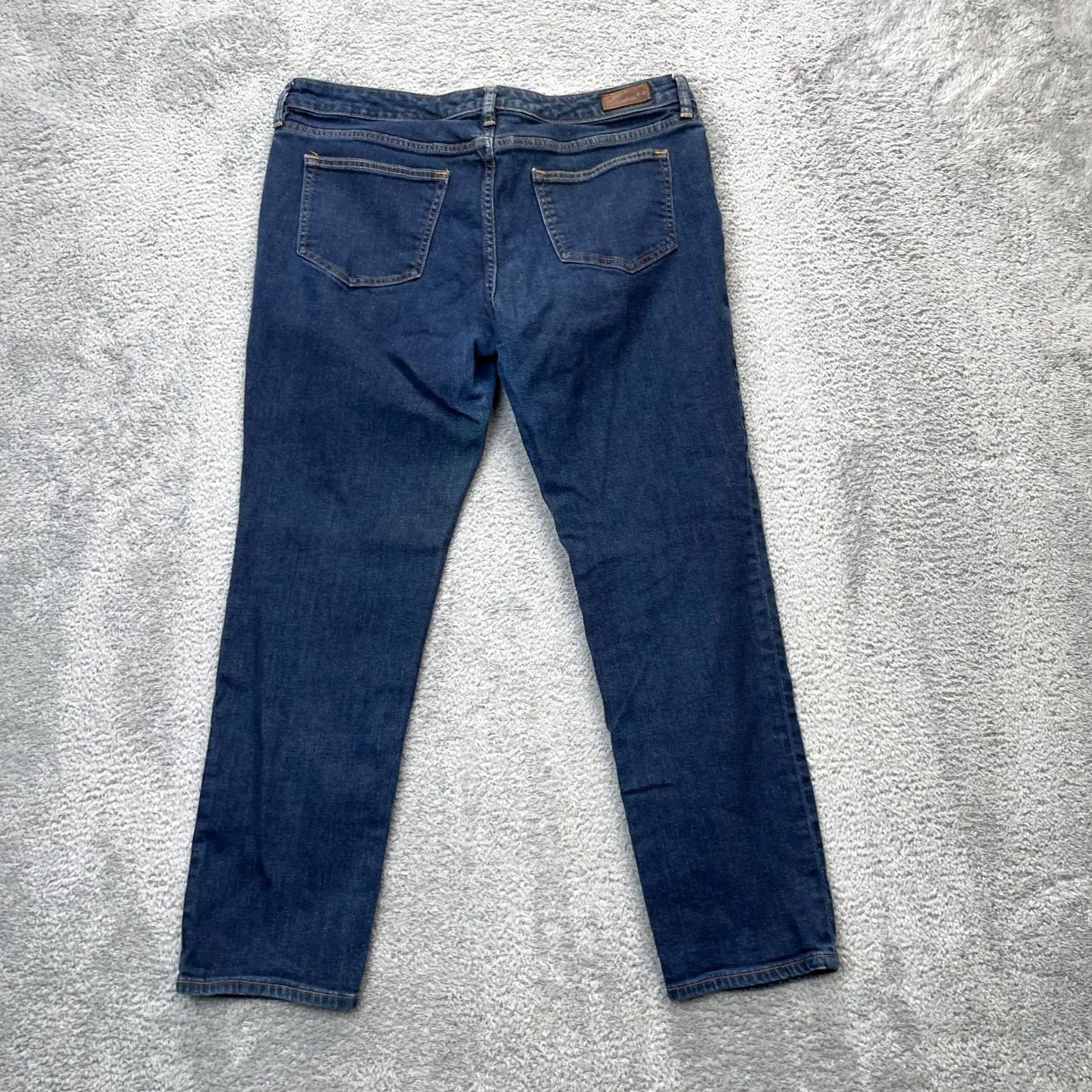 Lands' End Lands' End Jeans Womens 14P Blue Slim Leg Denim Stretch Cotton 5-Pocket Zip Button Logo City Preppy Size 24" / US 00 / IT 34 - 2 Thumbnail