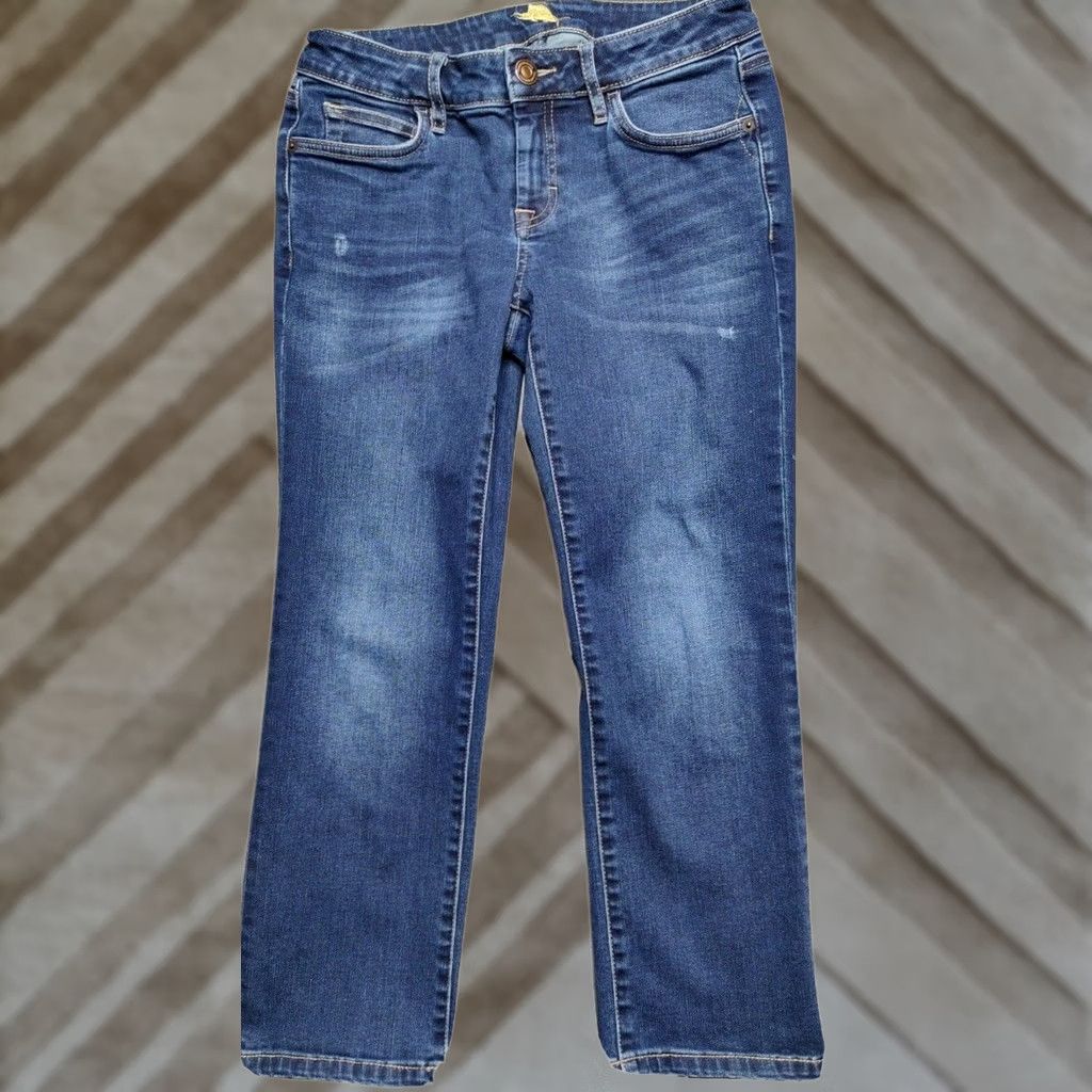 Tommy Bahama Tommy Bahama Women's Crop DK Coastal Wash Denim Jeans Skinny Cropped 27x24 Blue Cotton Blend 24 Inseam Womens Jeans Size 27" / US 4 / IT 40 - 1 Thumbnail