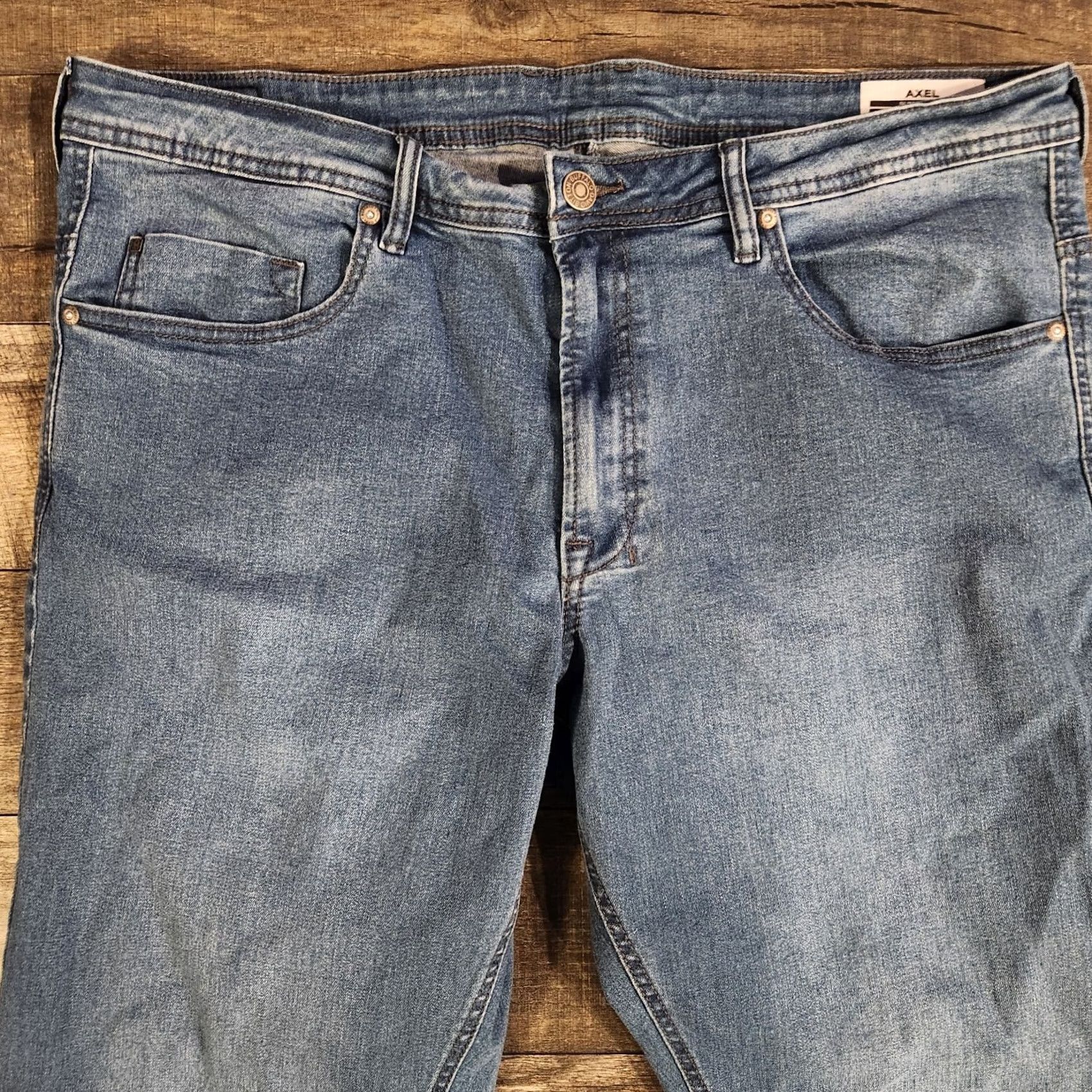 Buffalo David Bitton Buffalo David Bitton Jeans Mens 40 x 32 Axel-X Slim Stretch Blue Denim Jeans Slim Men Size US 40 / EU 56 - 3 Thumbnail
