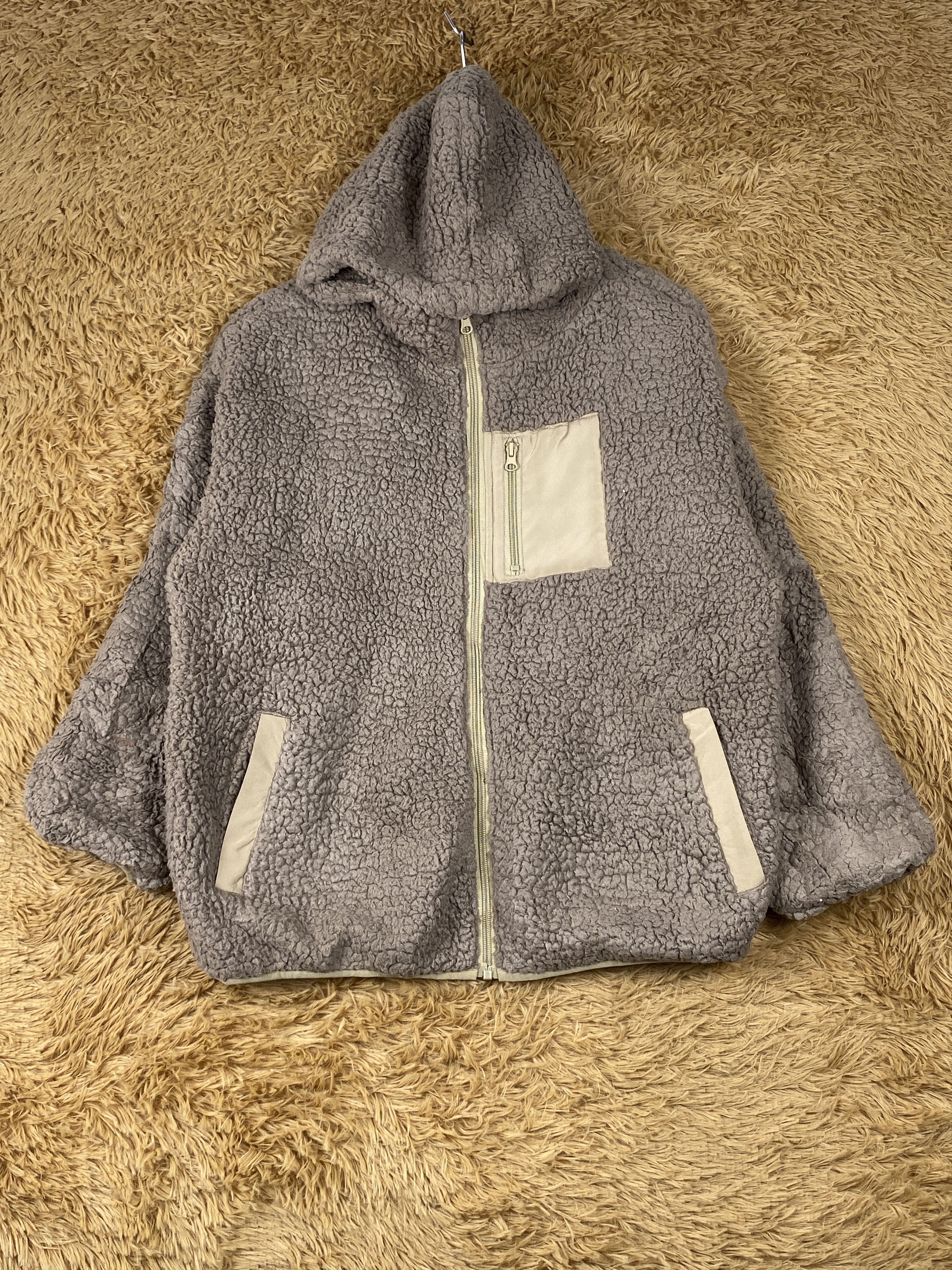 Japanese Brand Vintage Japanese Brand Hoodie Sherpa Jacket J1908 Size US L / EU 52-54 / 3 - 1 Thumbnail