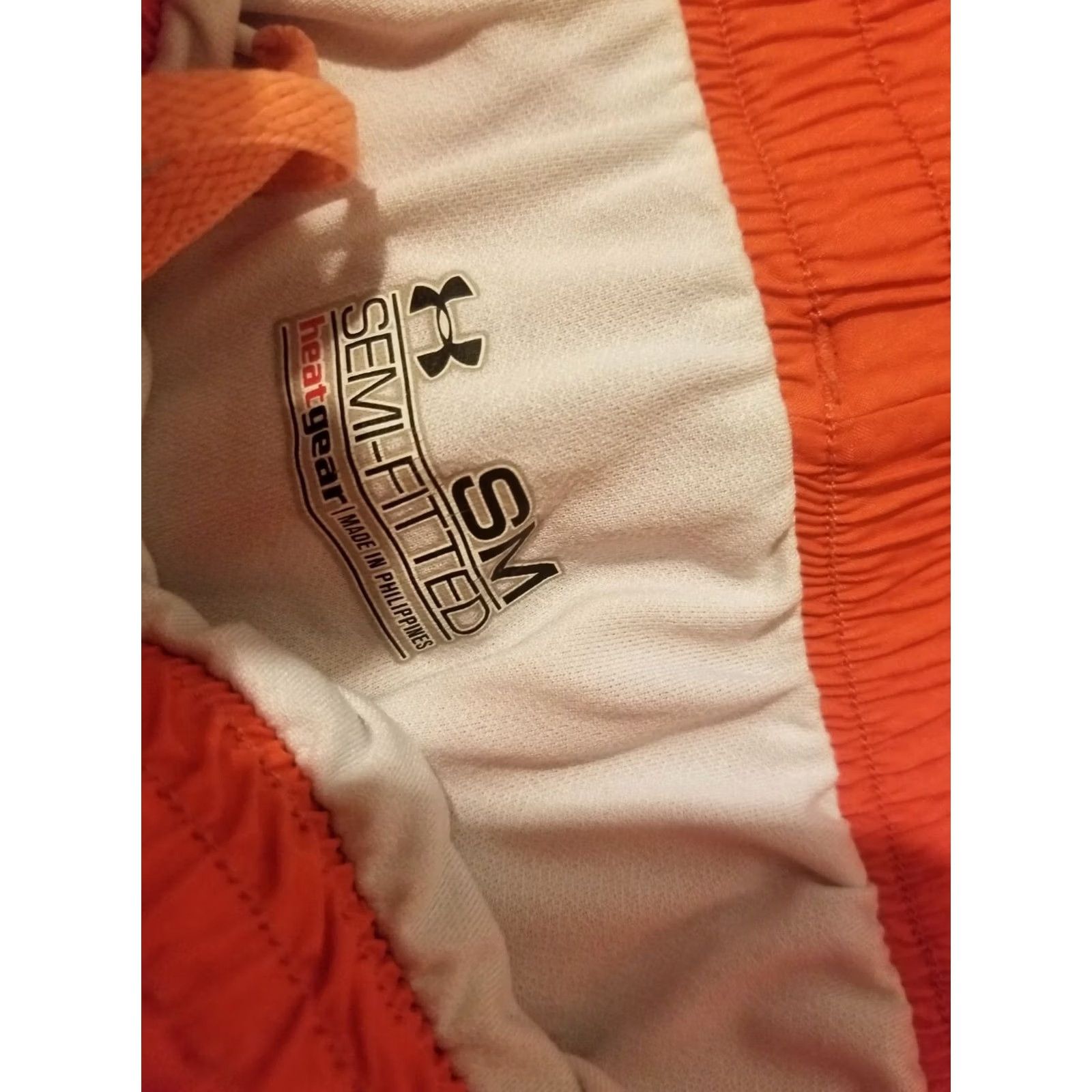 Under Armour Womens Under Armour Shorts Small Orange Athletic Gym Workout Size 28" / US 6 / IT 42 - 4 Thumbnail