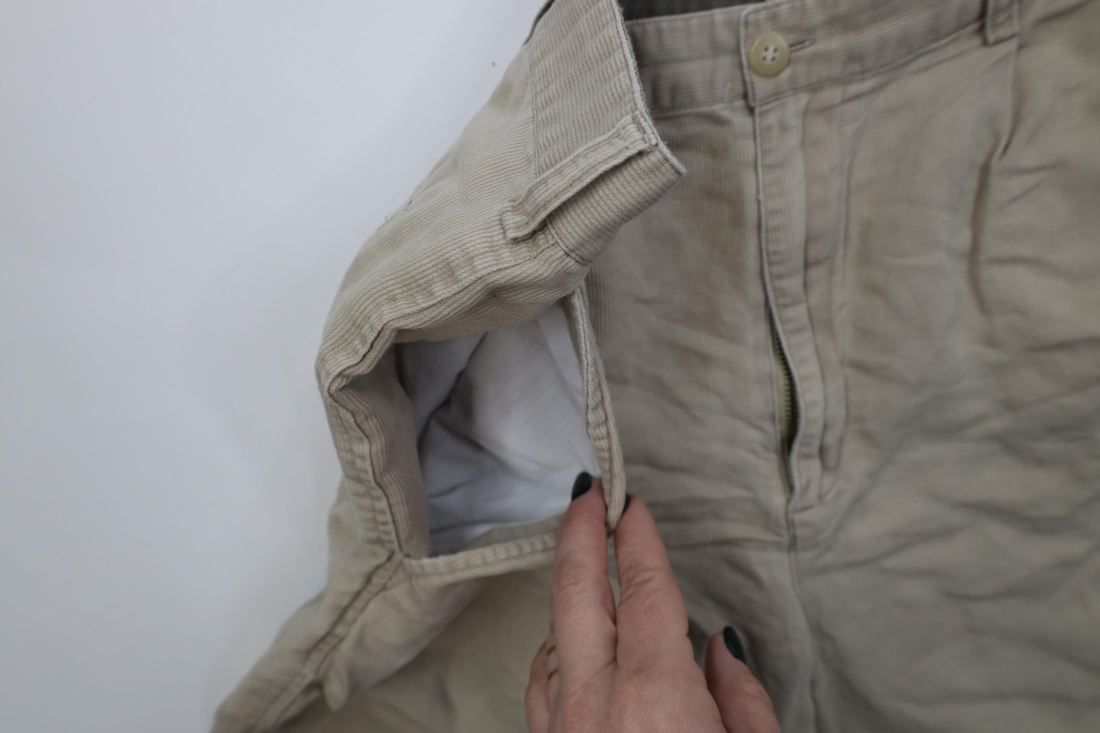 Vintage Vintage 90s Streetwear Above Knee Knit Chino Shorts Beige Size US 34 / EU 50 - 7 Thumbnail