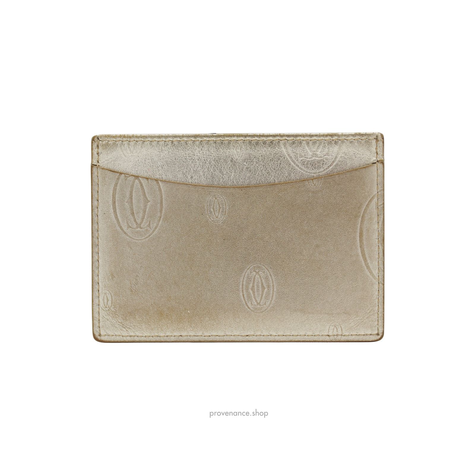 Cartier 🔴 Cartier Card Holder Wallet - Gold Leather Size ONE SIZE - 3 Thumbnail